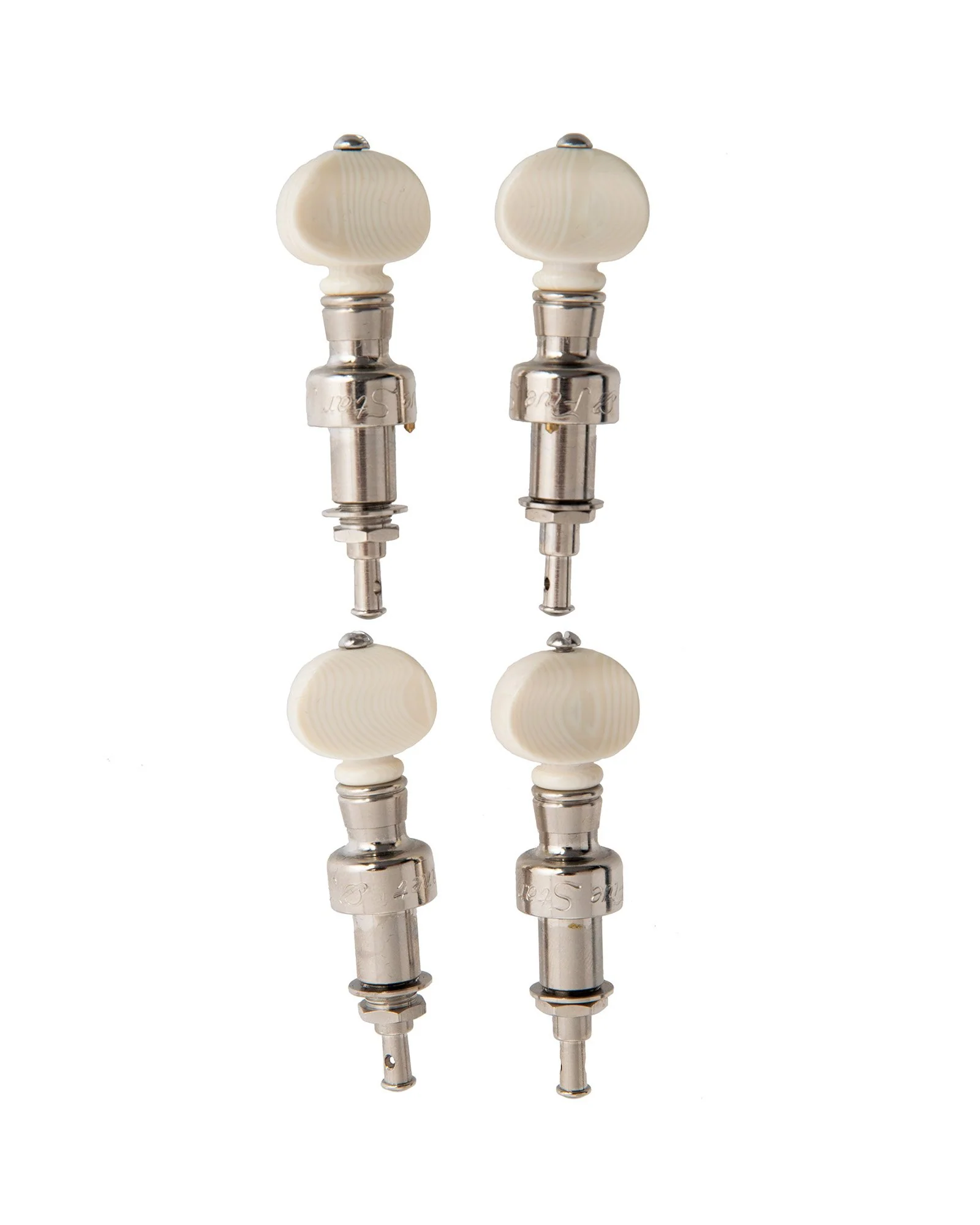 5-Star Nickel Banjo Pegs, Ivoroid Buttons (Set of 4) - Image 2