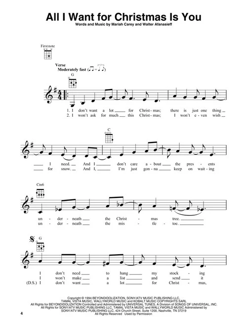 A Sentimental Christmas - For Ukulele - Image 4