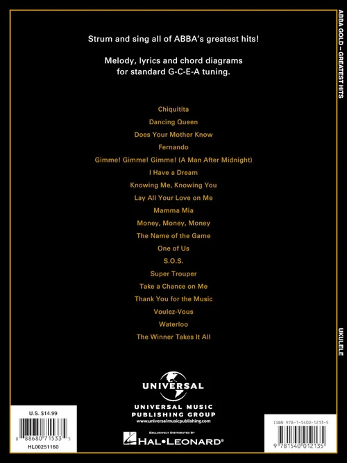 ABBA - Gold: Greatest Hits for Ukulele - Image 6