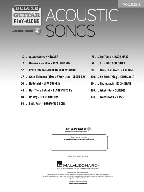 Acoustic Songs - Deluxe Guitar Play-Along Vol. 3 - Image 3