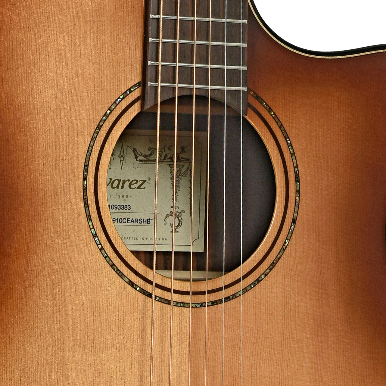Alvarez AGE910CE Artist Elite Acoustic-Electric Guitar (2021) - Image 6