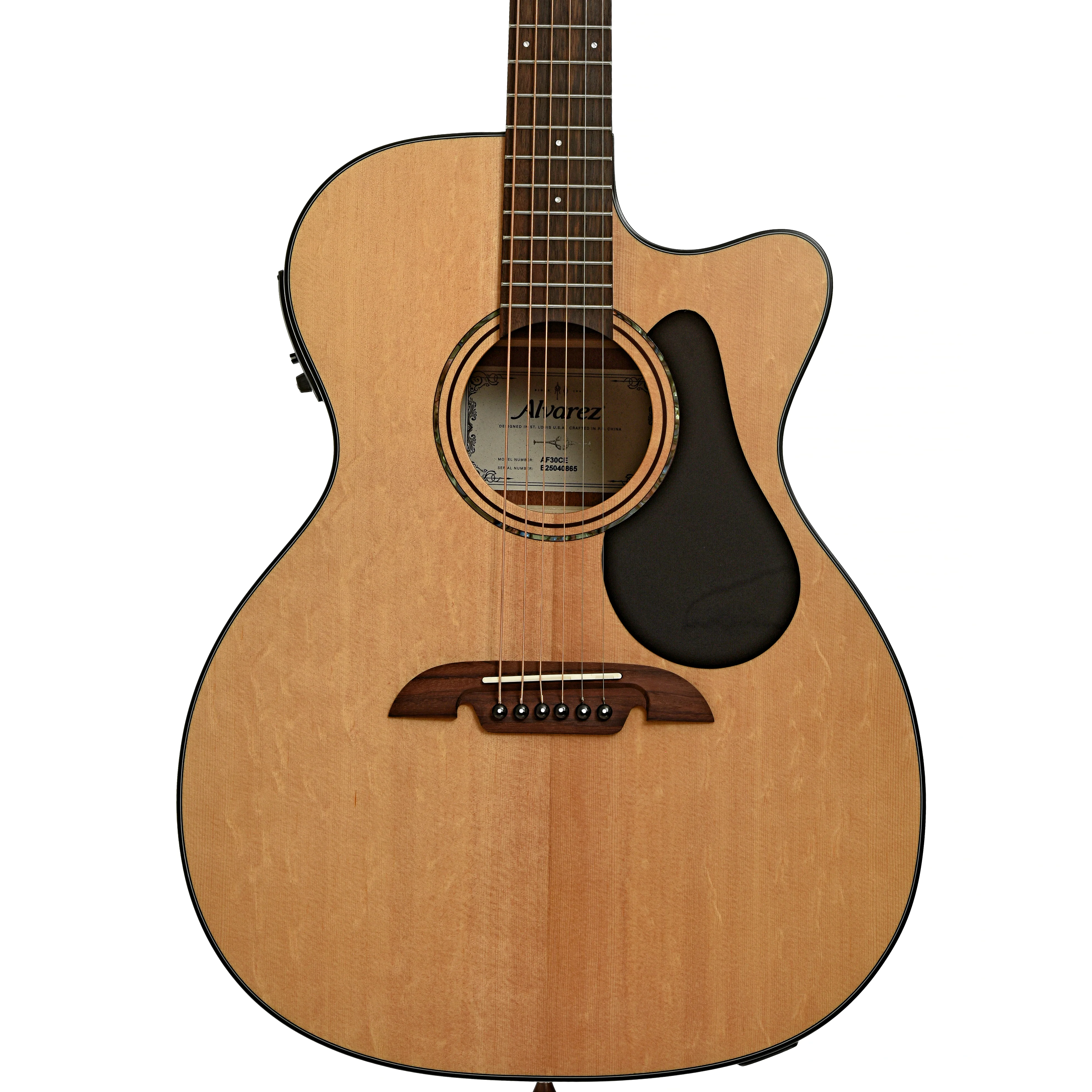 Alvarez Artist Series AF30CE  Folk / OM Acoustic-Electric Guitar - Image 2