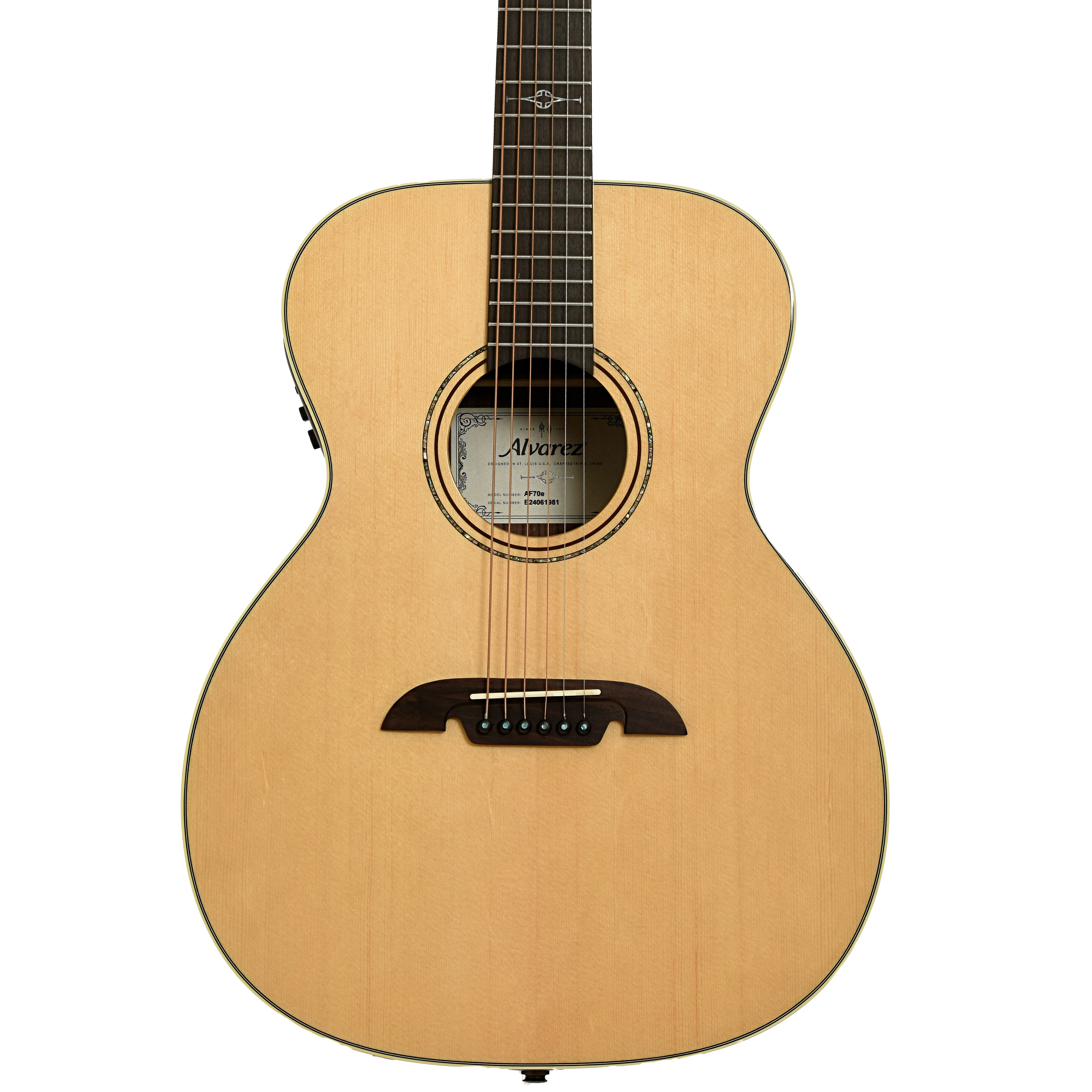 Alvarez Artist Series AF70E OM Acoustic-Electric Guitar - Image 2
