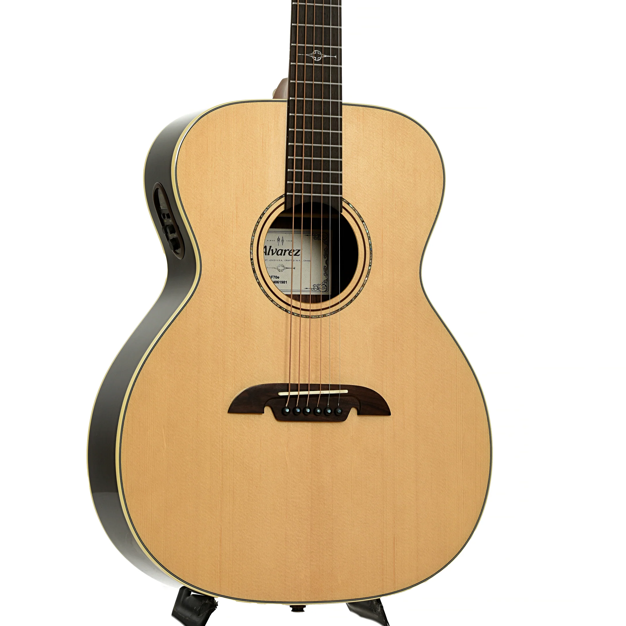 Alvarez Artist Series AF70E OM Acoustic-Electric Guitar - Image 4
