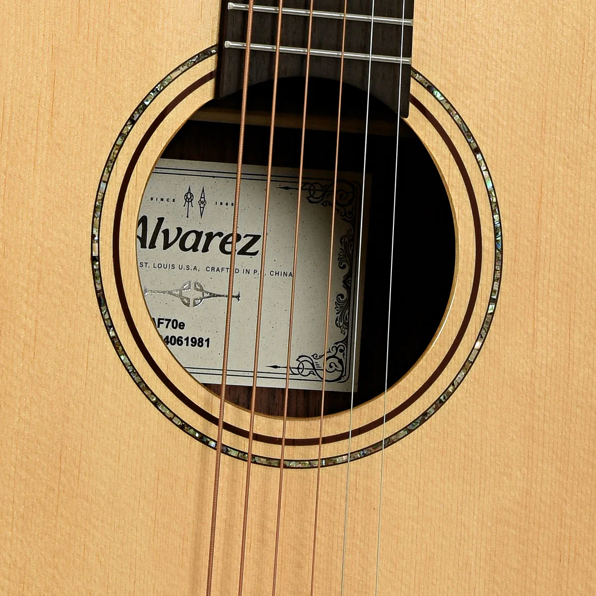 Alvarez Artist Series AF70E OM Acoustic-Electric Guitar - Image 6