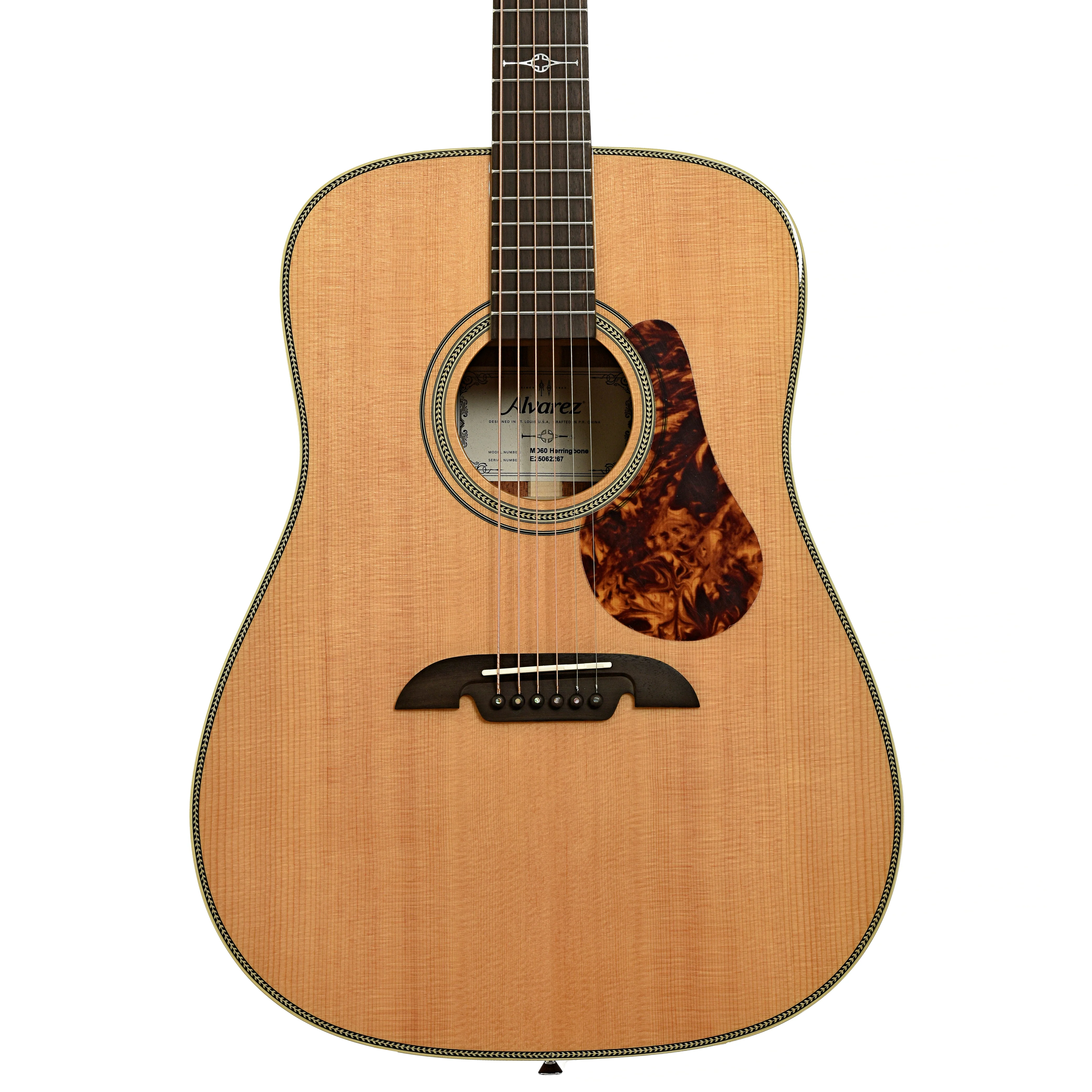 Alvarez Masterworks Series MD60 Herringbone Dreadnought Acoustic Guitar - Image 2