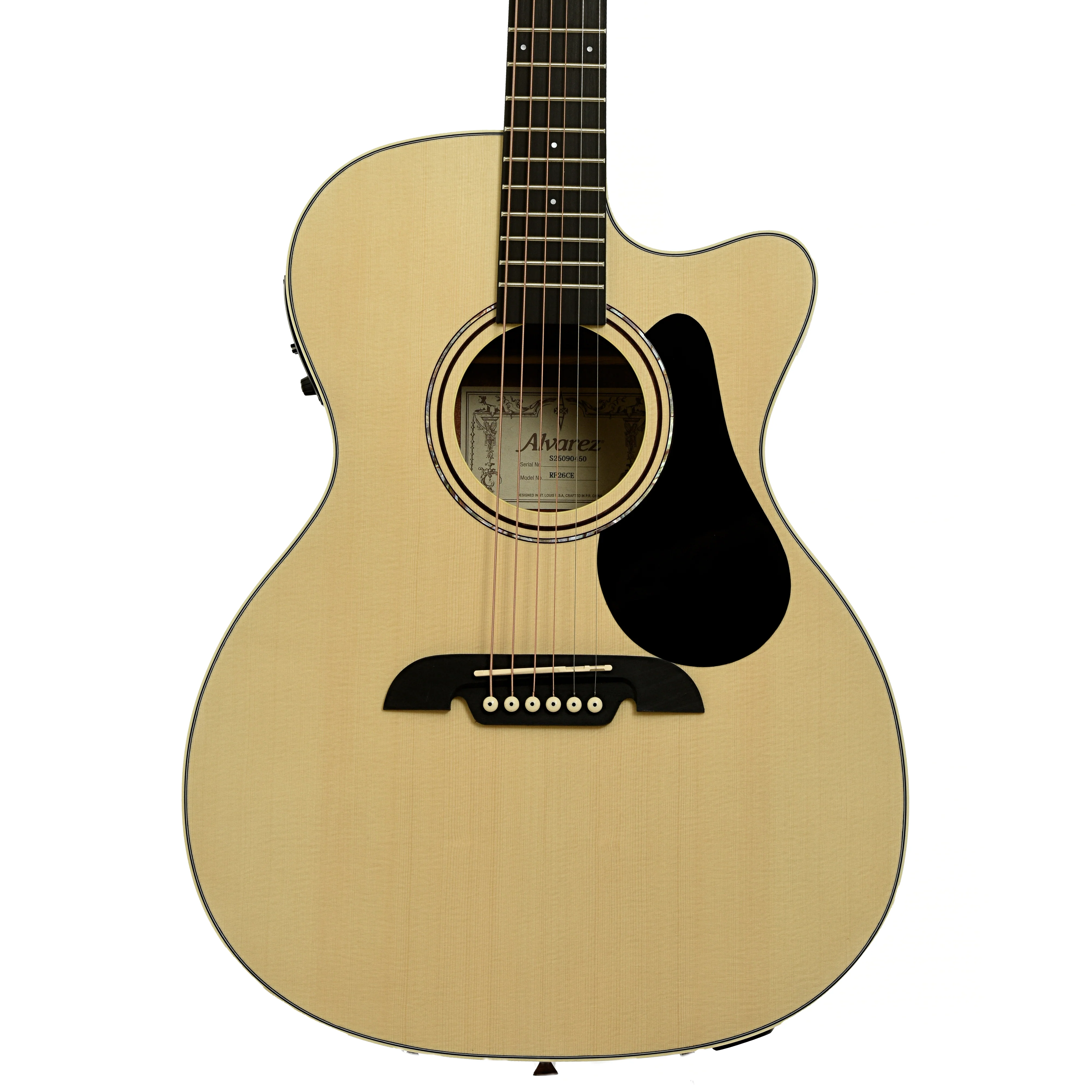 Alvarez Regent Series RF26CE Folk/OM Acoustic-Electric Guitar - Image 2