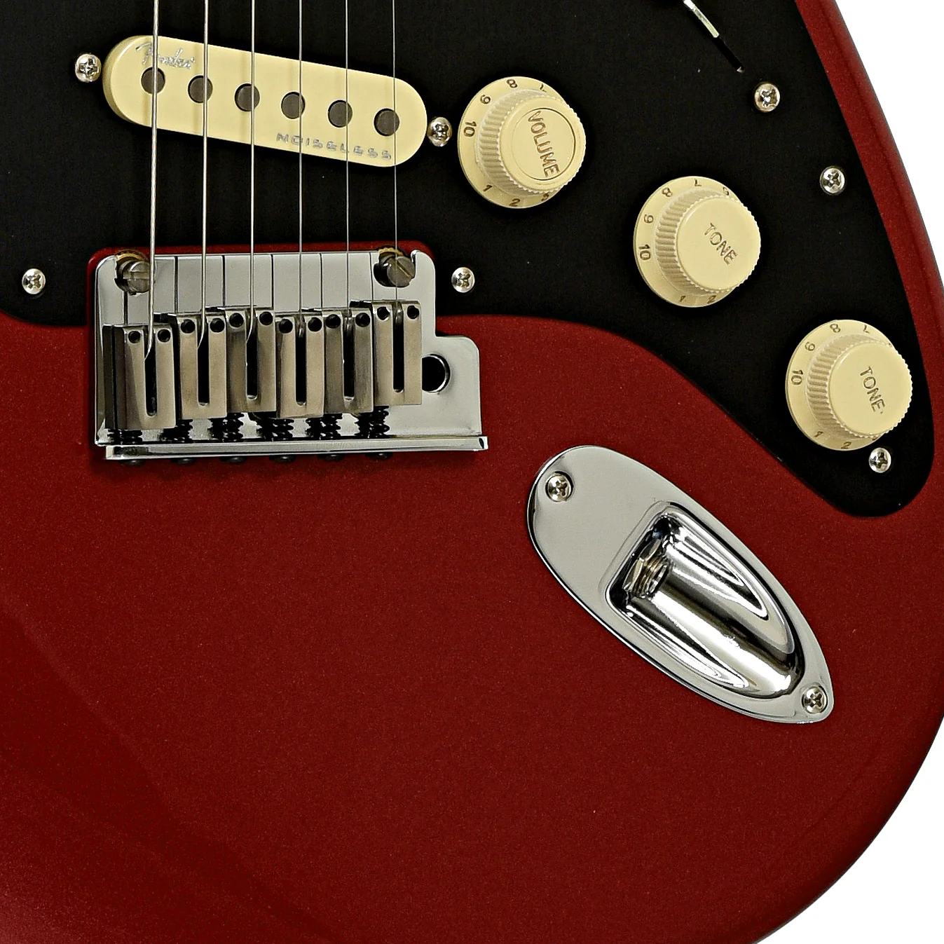 Fender American Ultra II Stratocaster Electric Guitar & Case, Sinister Red - Image 6