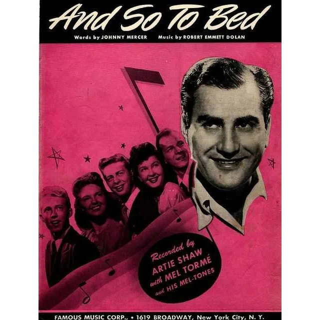 And so to Bed by Johnny Mercer & Robert Emmett Dolan (1946) - Image 2