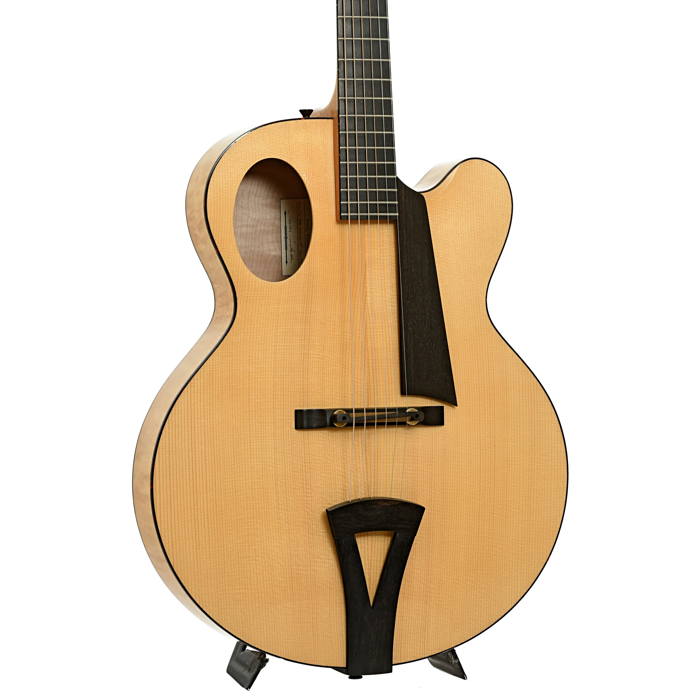 Andersen 17 in. Oval Hole Archtop Acoustic Guitar (1994) - Image 4