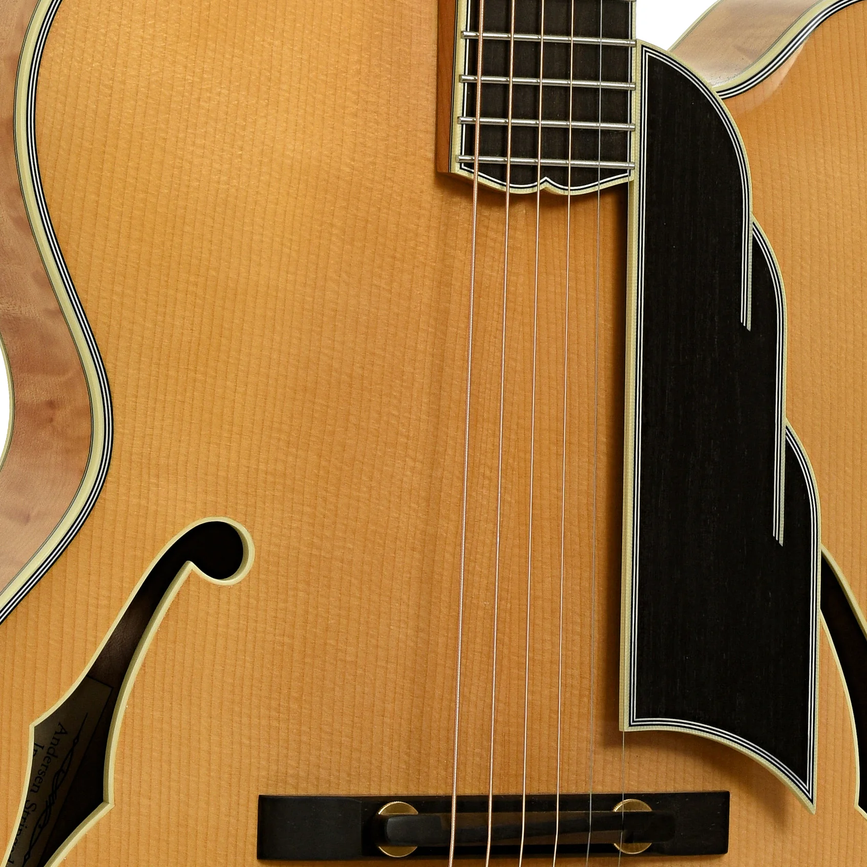 Andersen Emerald City Hollowbody Archtop Acoustic Guitar (1994) - Image 6
