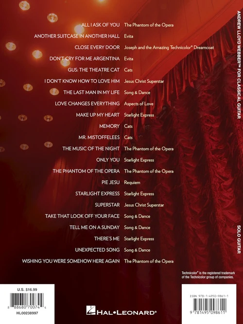 Andrew Lloyd Webber for Classical Guitar - Image 7