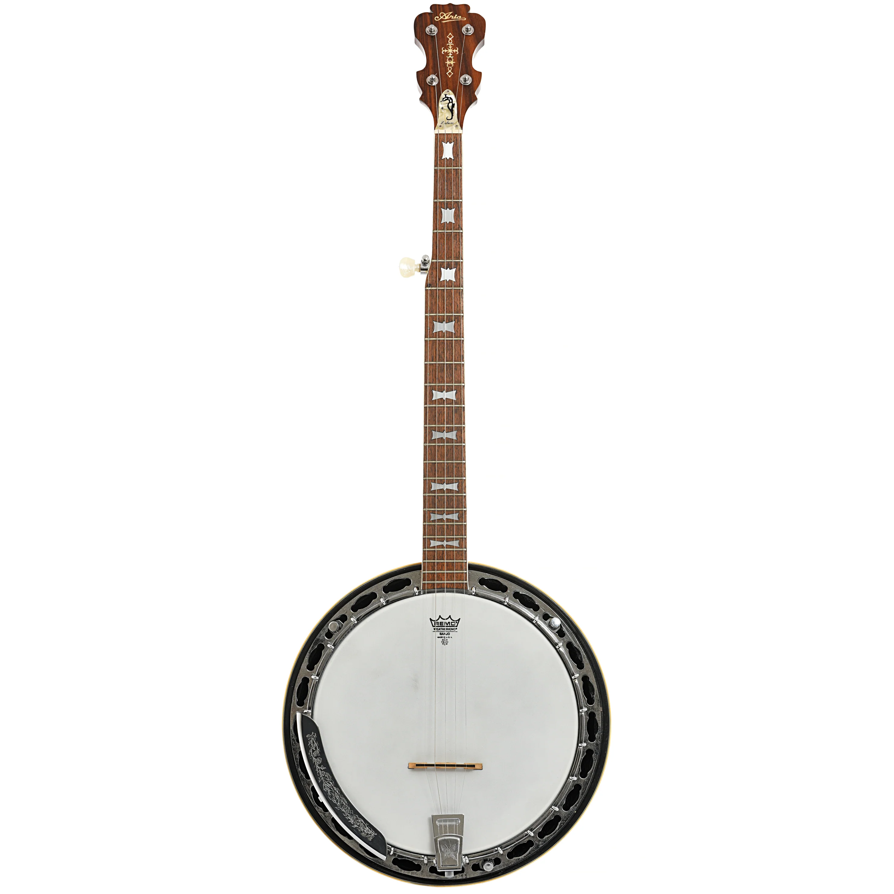 Aria Deluxe Bowtie 5-String Resonator Banjo (1970s) - Image 18