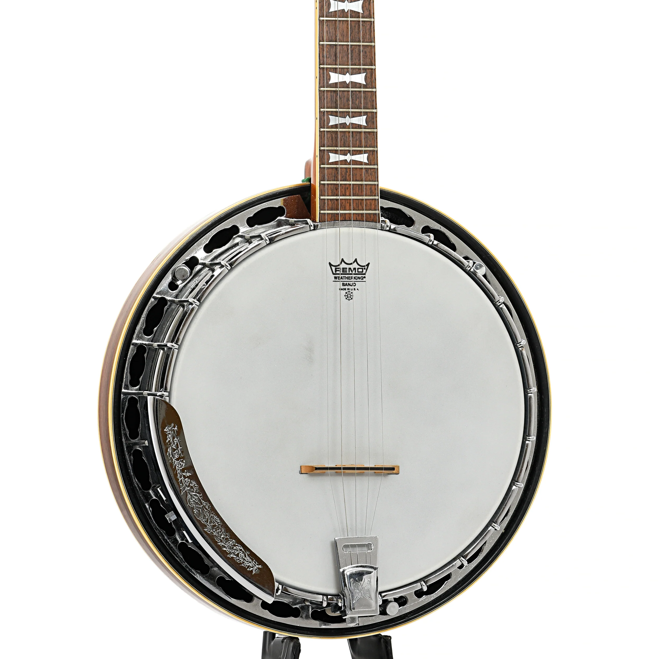 Aria Deluxe Bowtie 5-String Resonator Banjo (1970s) - Image 2