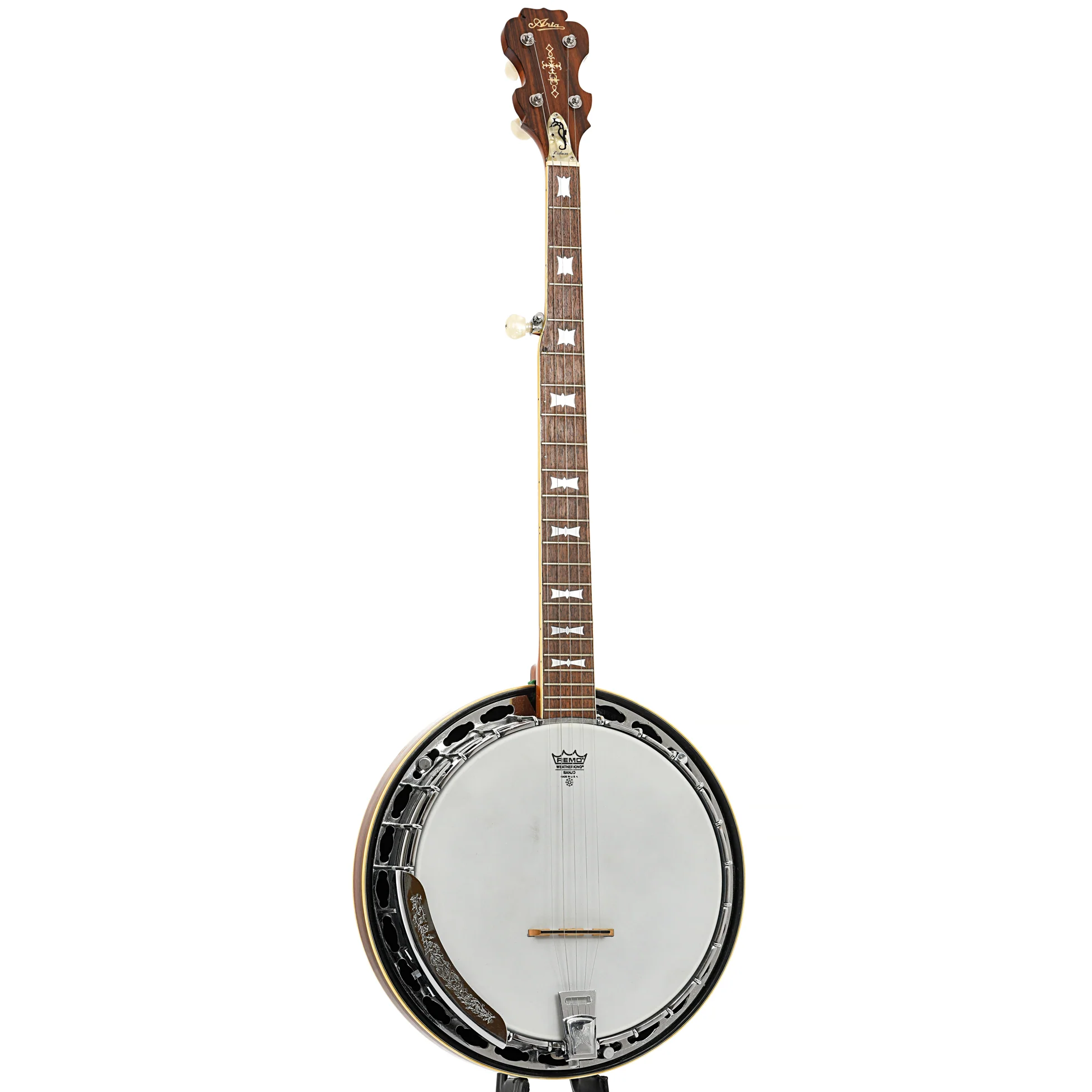 Aria Deluxe Bowtie 5-String Resonator Banjo (1970s) - Image 3
