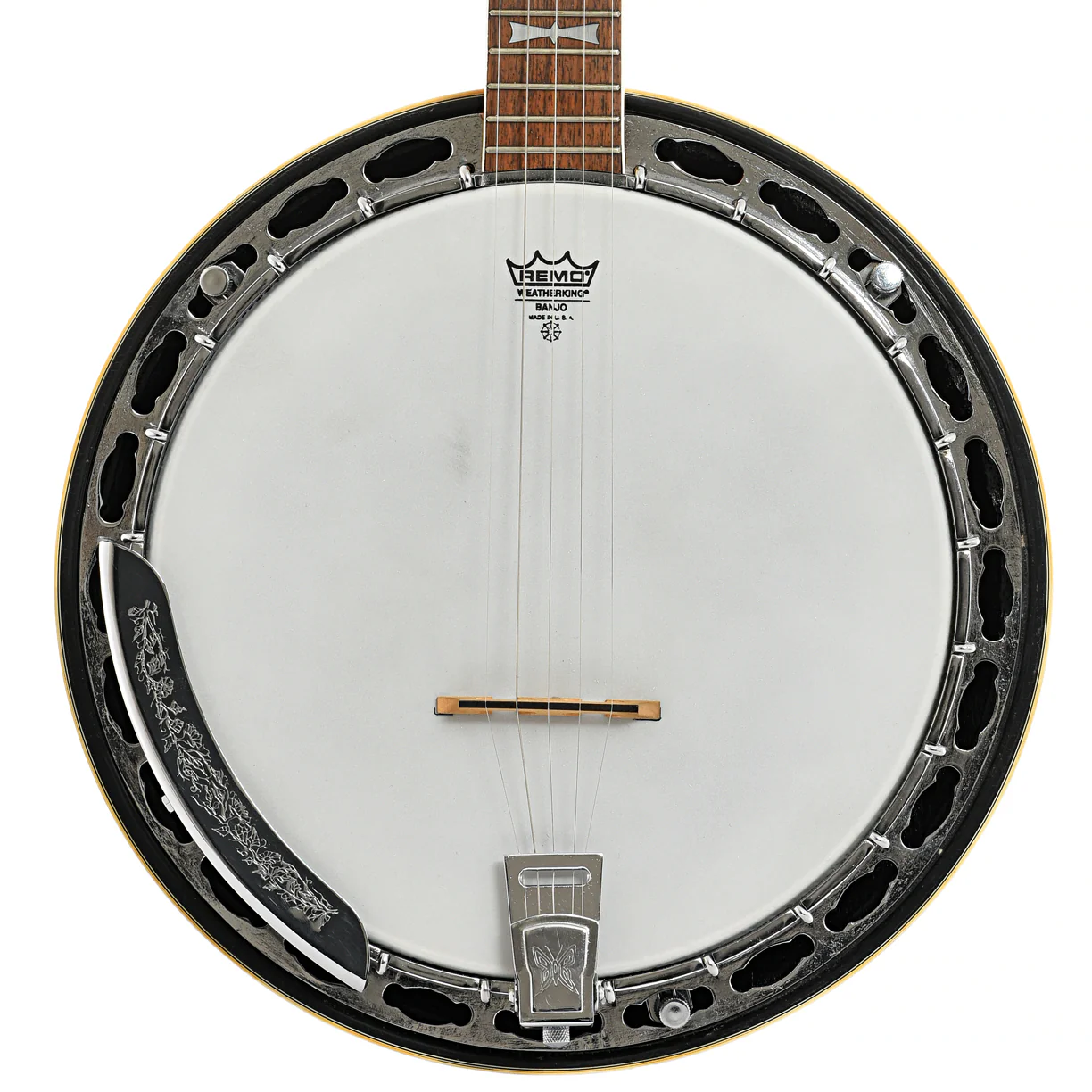 Aria Deluxe Bowtie 5-String Resonator Banjo (1970s) - Image 4