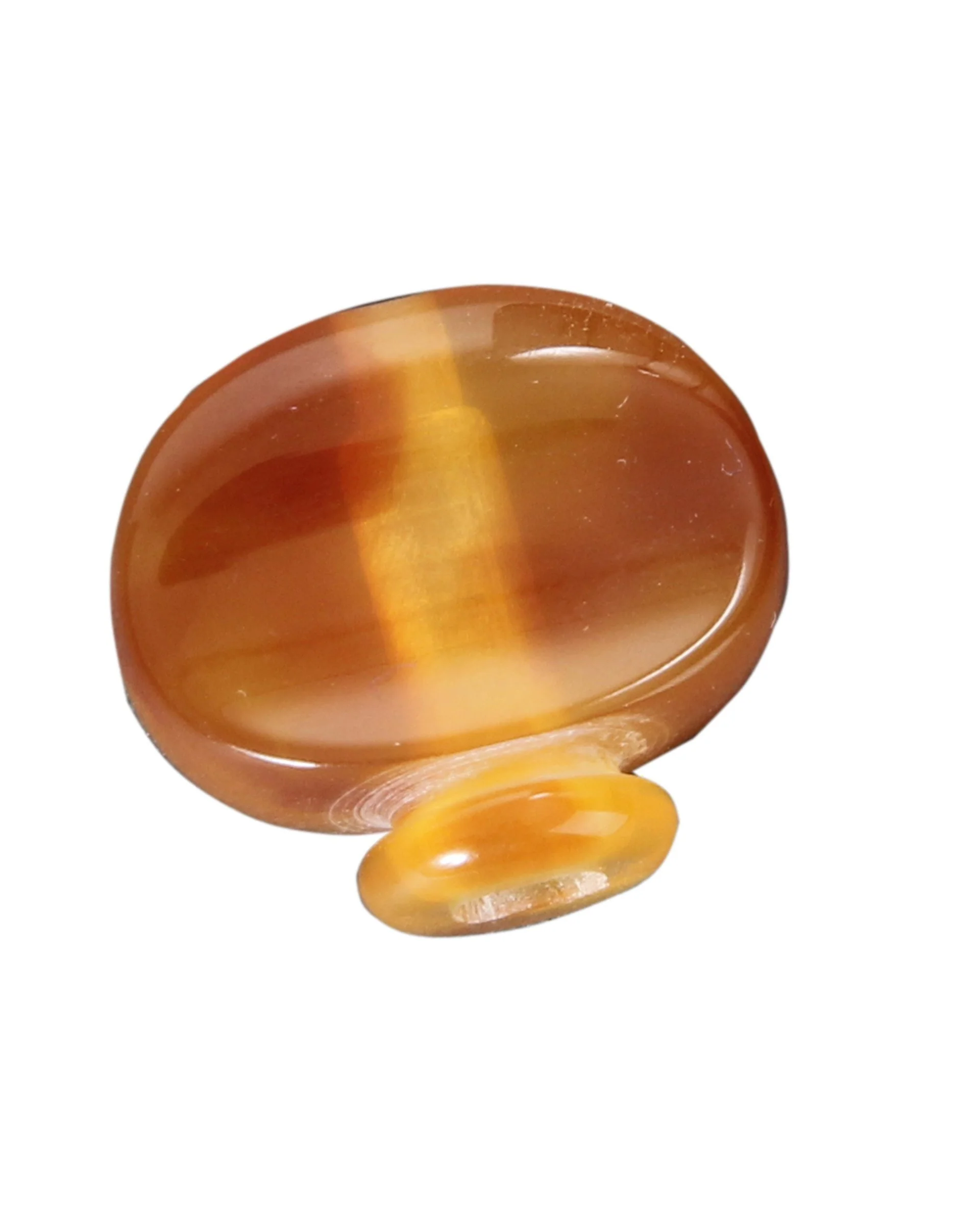 Banjo 5th String Button, for Gotoh Only, Amber Oval - Image 2