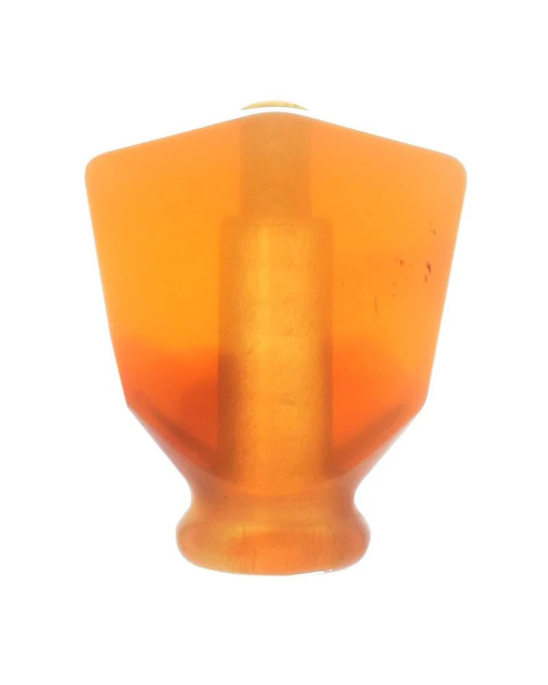Banjo Tuner Button, Amber, Keystone Shape