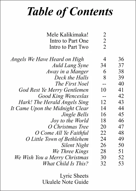 BARITONE UKULELE CHRISTMAS CAROLS - PLAIN & FANCY - Image 3
