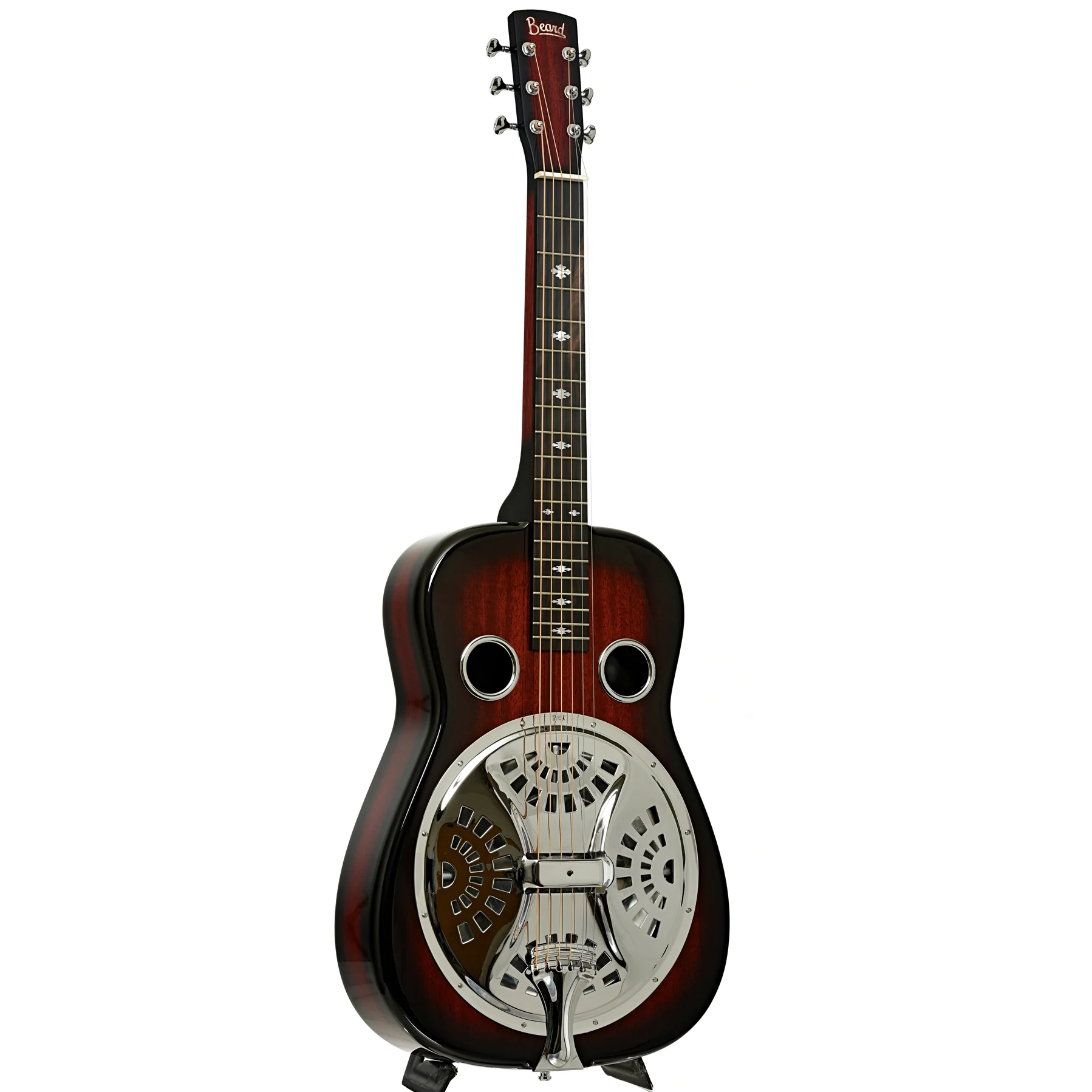Beard Belle Squareneck Resonator Guitar & Case, Fan Coverplate - Image 3