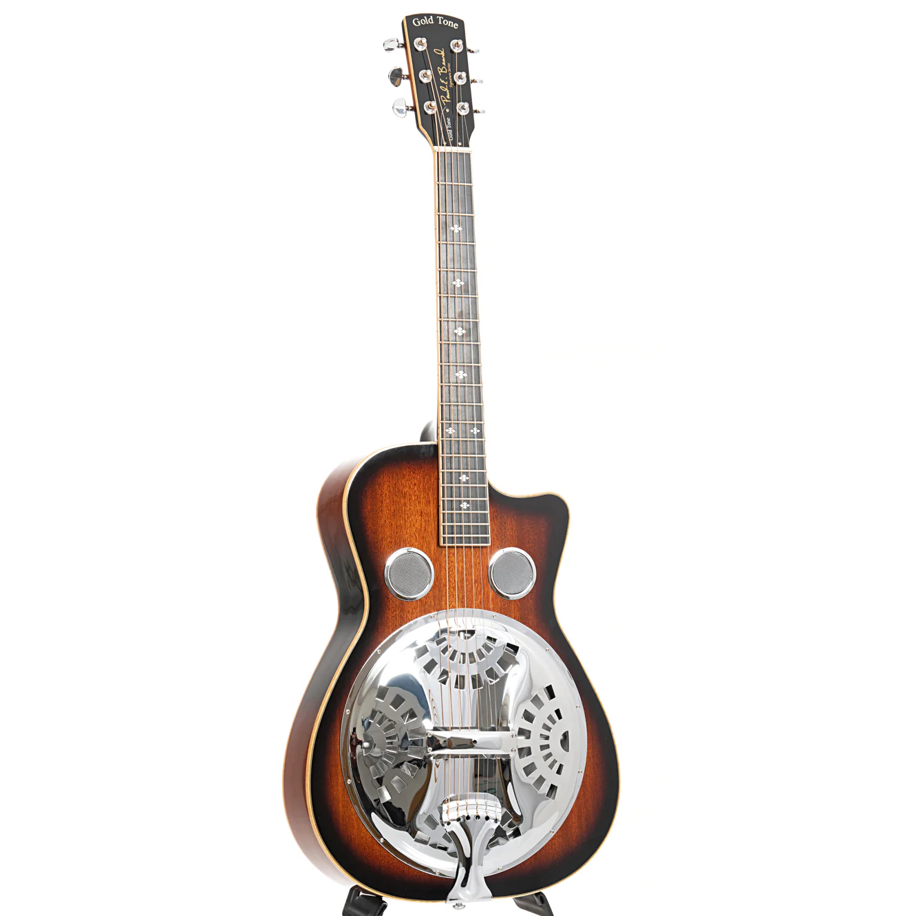 Beard Gold Tone PBR-CA Mahogany Cutaway Resophonic Guitar & Case - Image 11