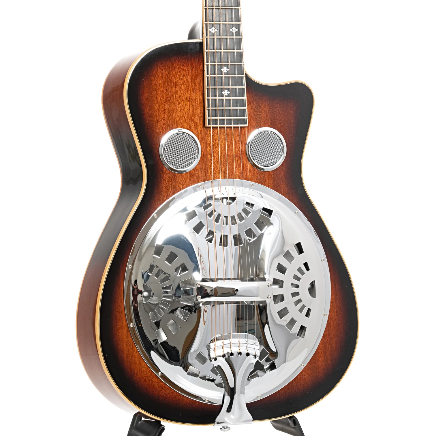 Beard Gold Tone PBR-CA Mahogany Cutaway Resophonic Guitar & Case - Image 3