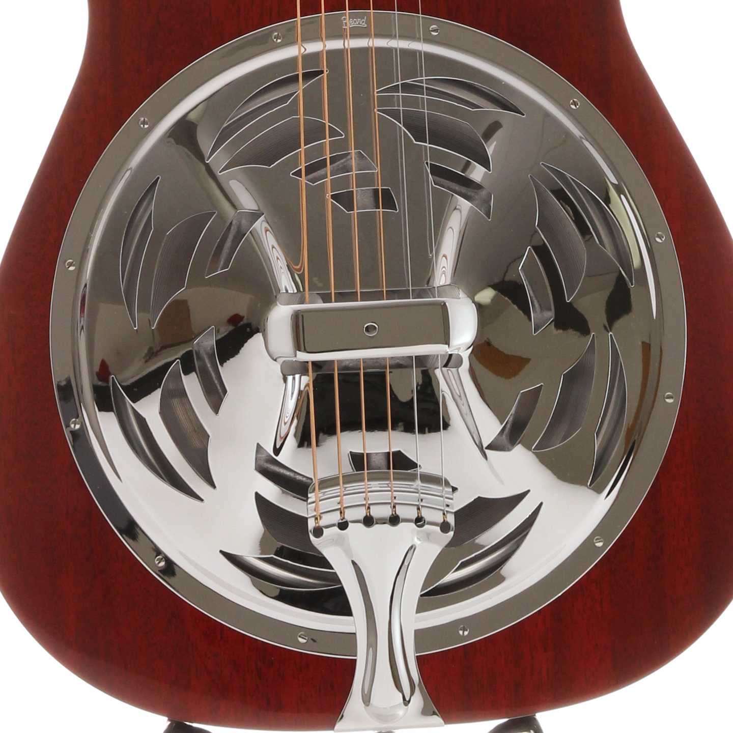 Beard Jerry Douglas Red-Beard Squareneck Resonator Guitar & Case, with Pickup - Image 3