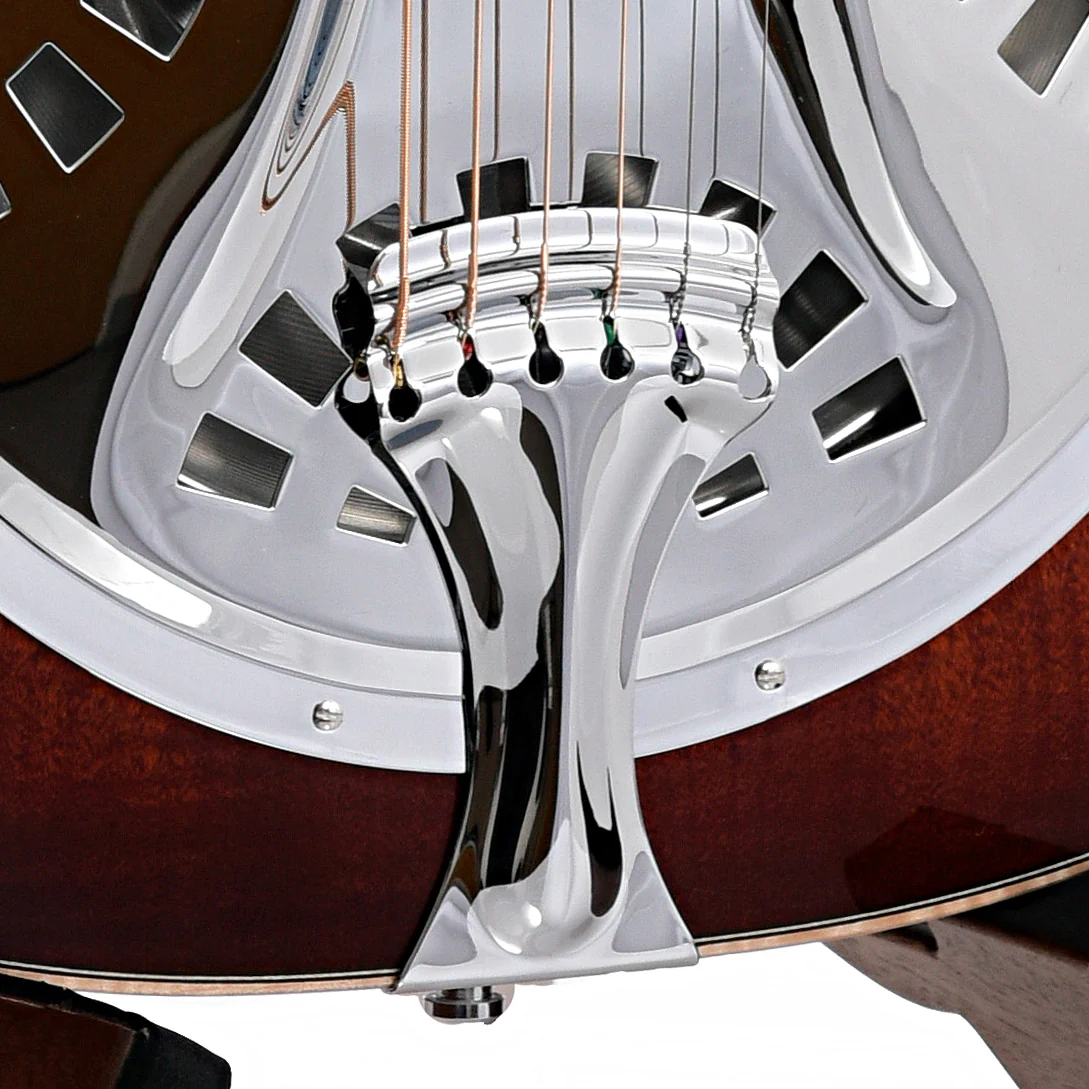 Beard Maple E Standard Squareneck Resonator Guitar & Case, Amber Sunburst - Image 3