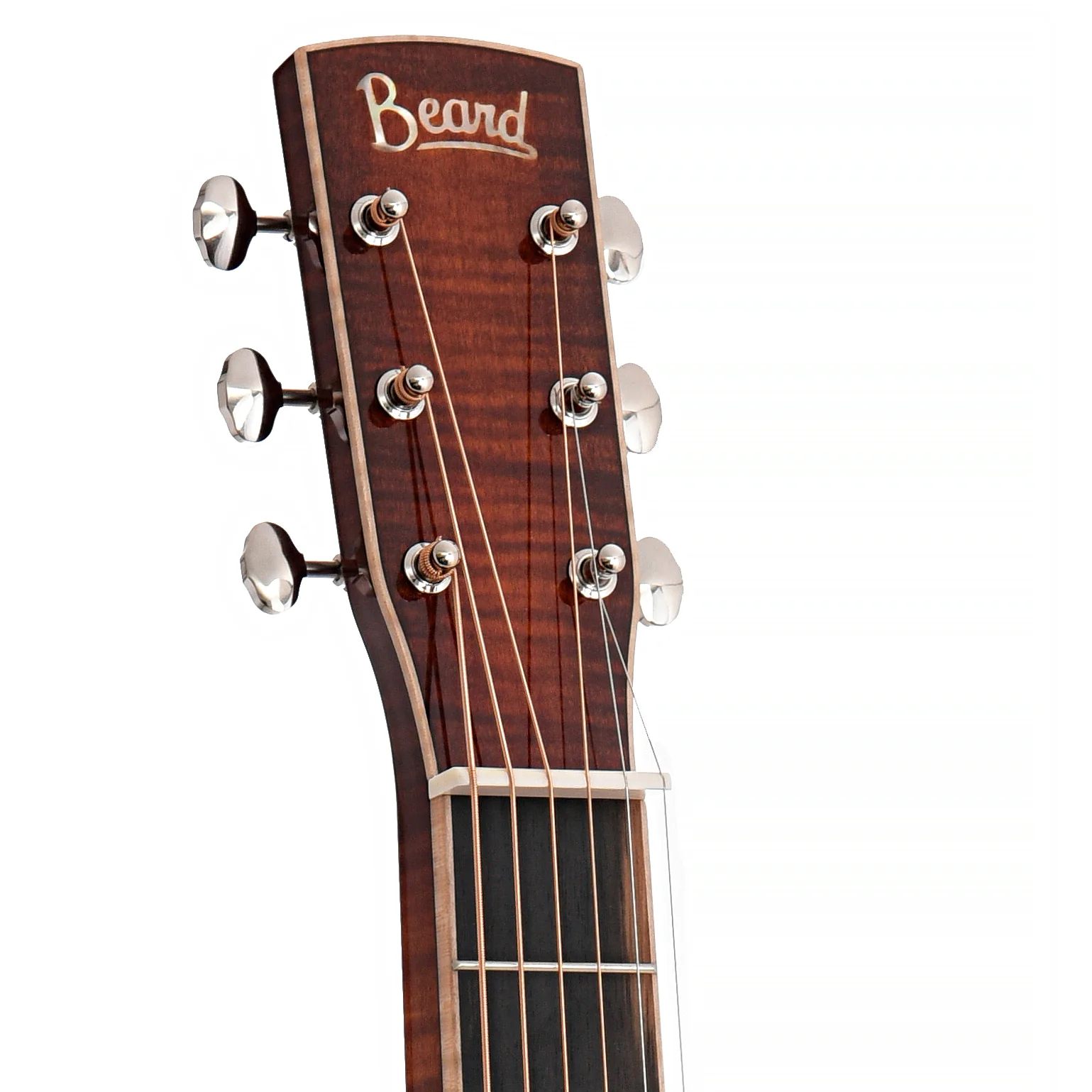 Beard Maple E Standard Squareneck Resonator Guitar & Case, Amber Sunburst - Image 6
