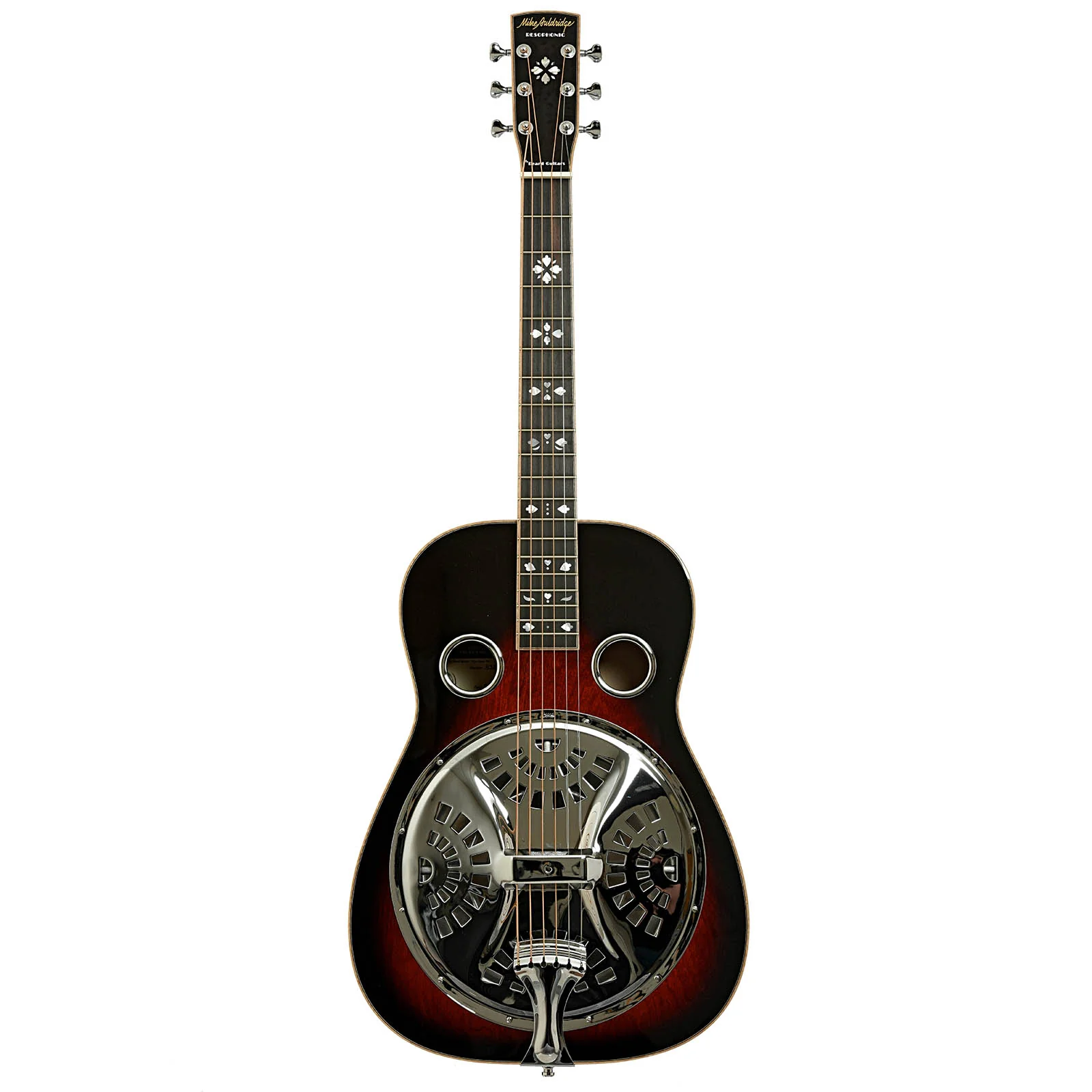 Beard "Mike Auldridge" MA-6 Squareneck Resonator Guitar, Scarlet Sunburst - Image 14
