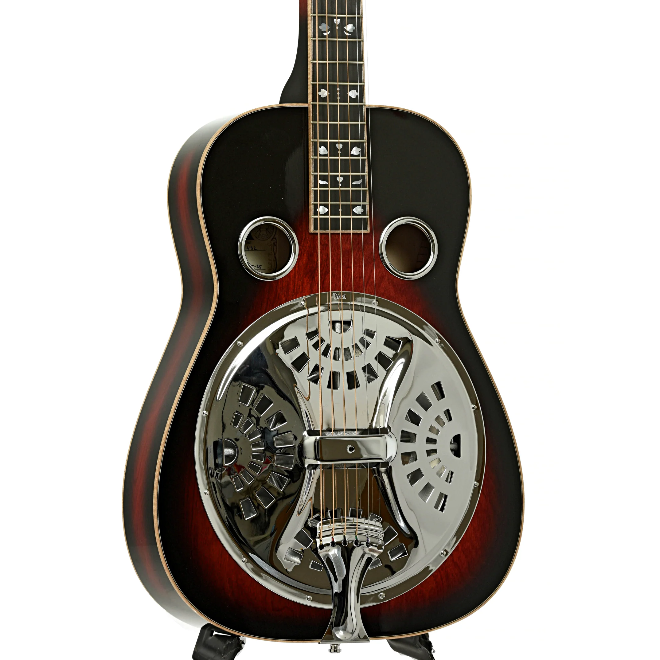 Beard "Mike Auldridge" MA-6 Squareneck Resonator Guitar, Scarlet Sunburst - Image 4