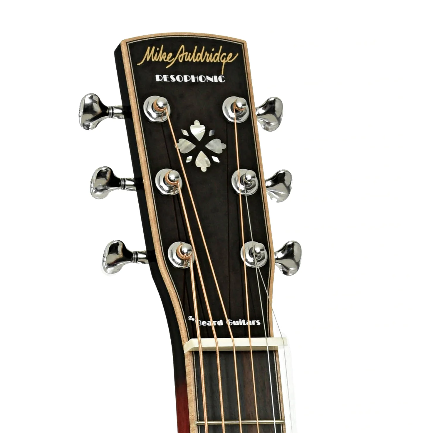 Beard "Mike Auldridge" MA-6 Squareneck Resonator Guitar, Scarlet Sunburst - Image 8