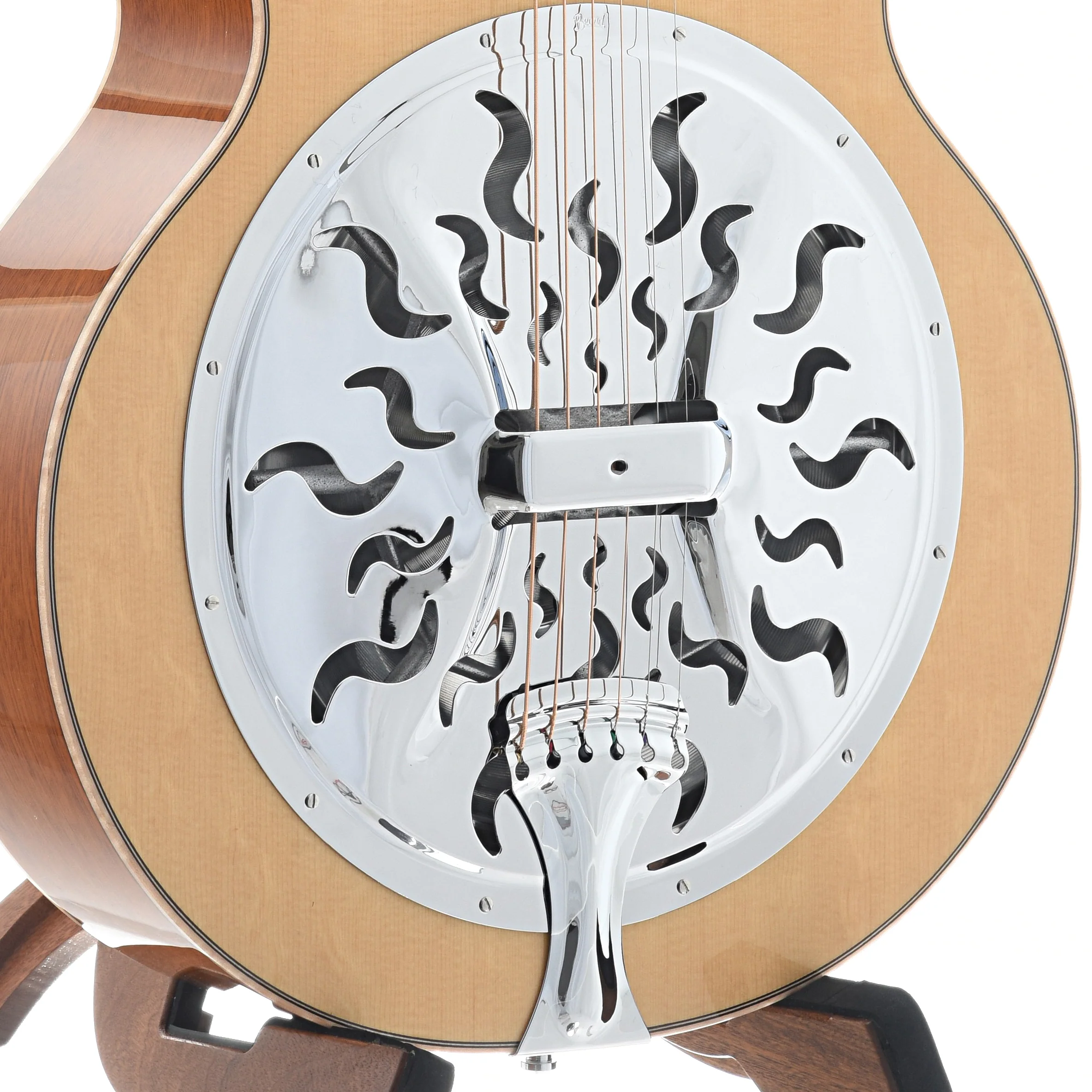 Beard Odyssey A-Model Roundneck Resonator Guitar & Case, Natural Finish - Image 5