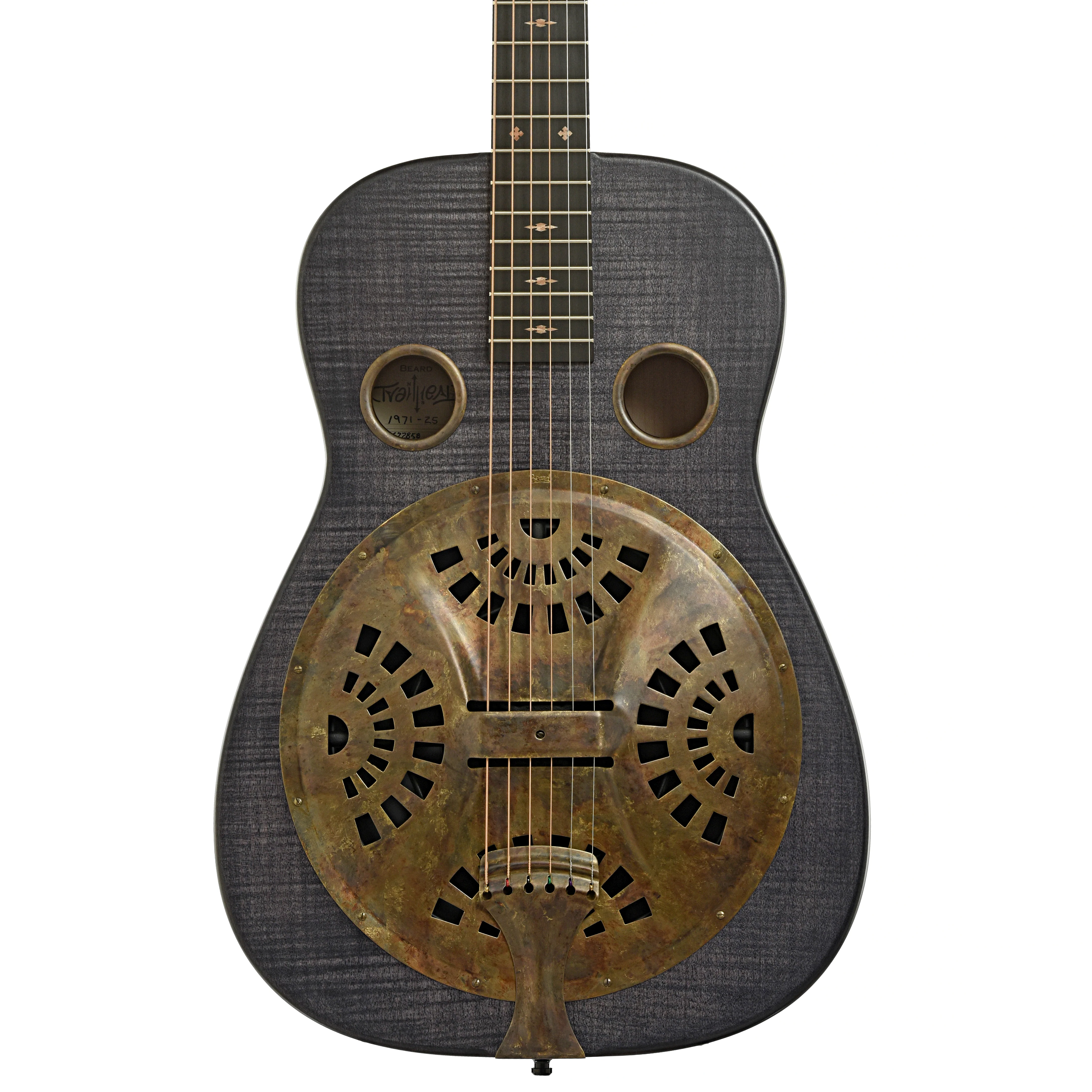 Beard Trailhead Squareneck Resonator Guitar, Black Ice Finish - Image 2