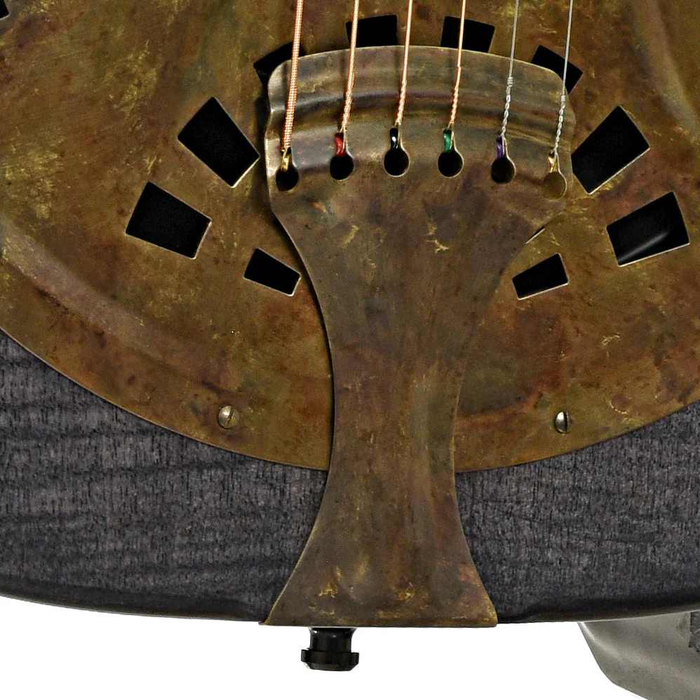Beard Trailhead Squareneck Resonator Guitar, Black Ice Finish - Image 5