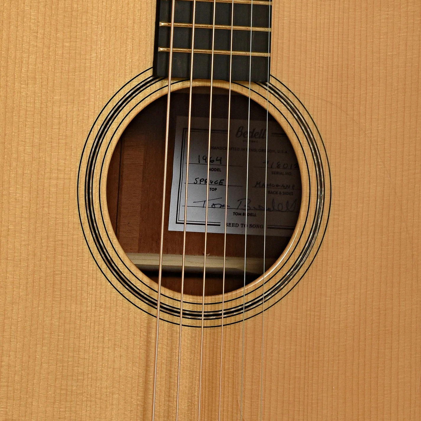 Bedell 1964 Dreadnought Acoustic Guitar - Image 6