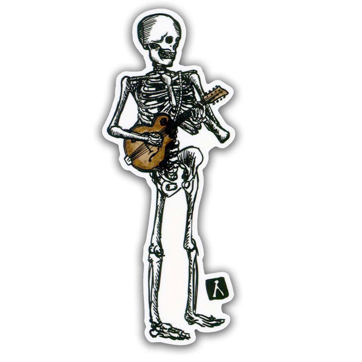 Bellavance Ink Vinyl Mandolin Skeleton Sticker - Image 2