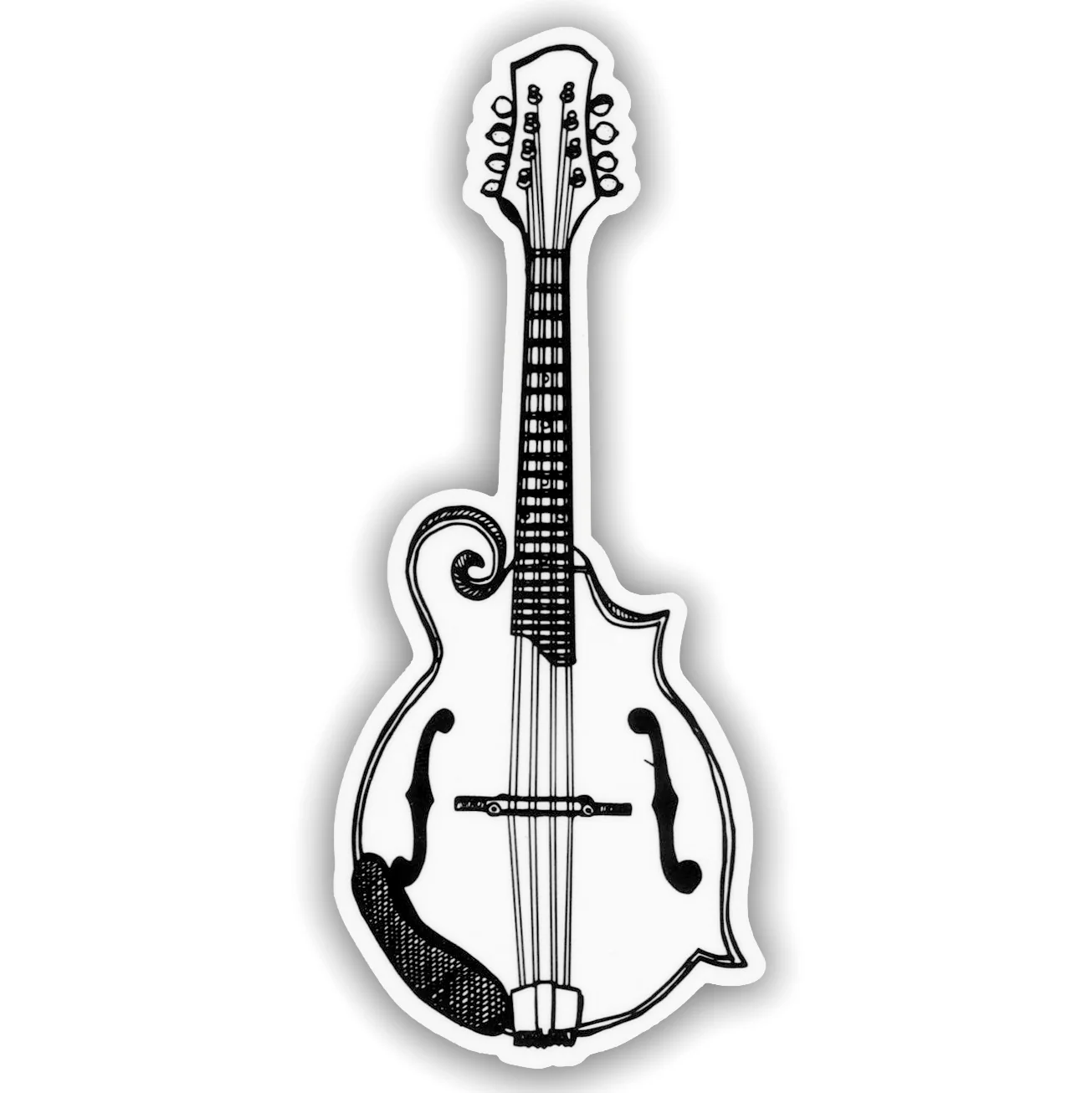 Bellavance Ink Vinyl Mandolin Sticker - Image 2