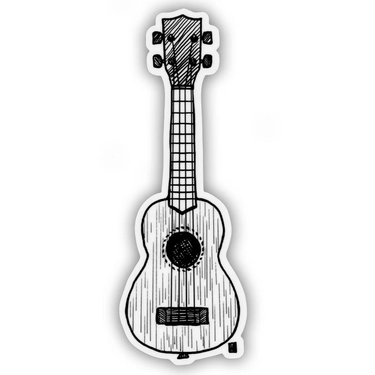 Bellavance Ink Vinyl Ukulele Sticker - Image 2