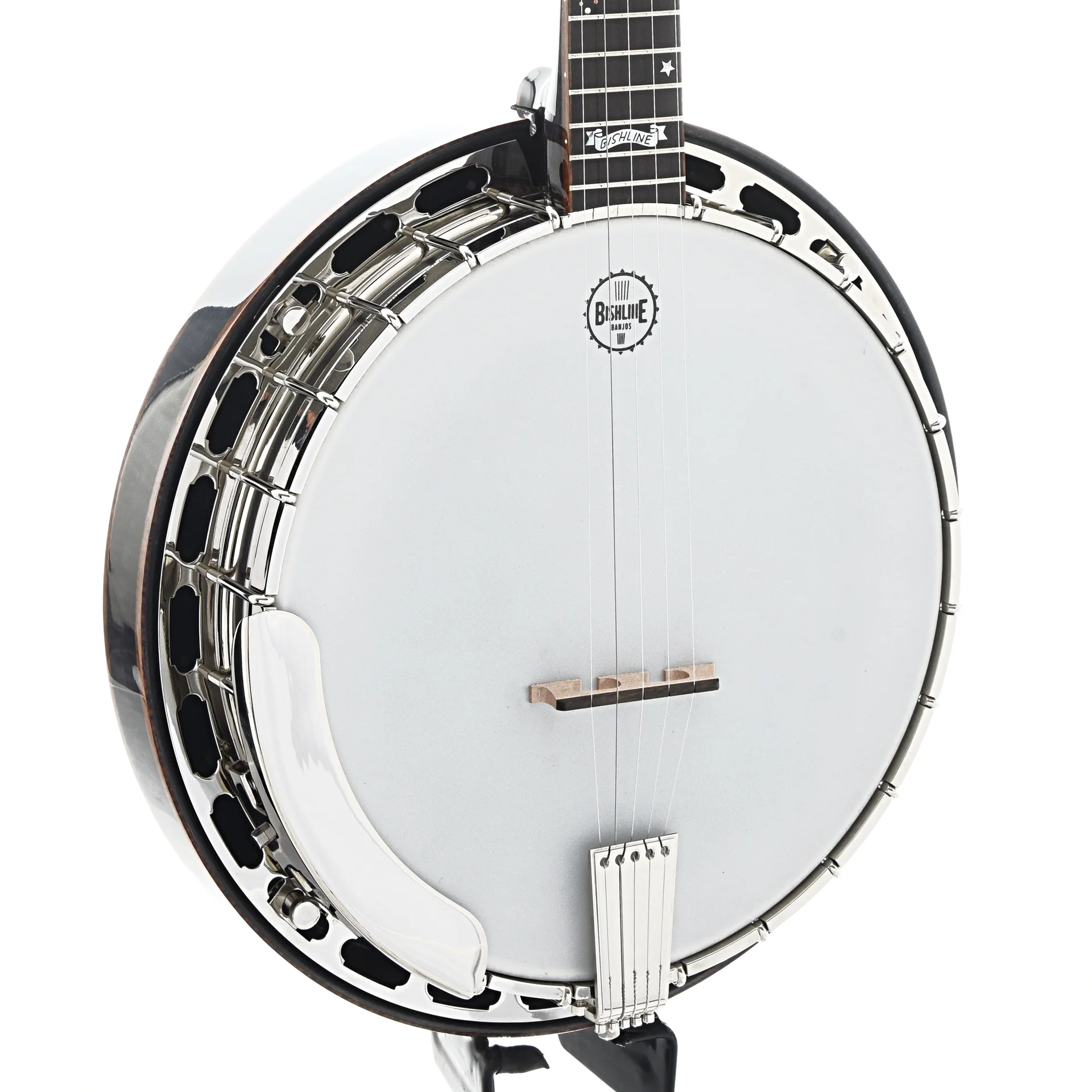 Bishline Midnight Moon Resonator Banjo & Case - Image 2