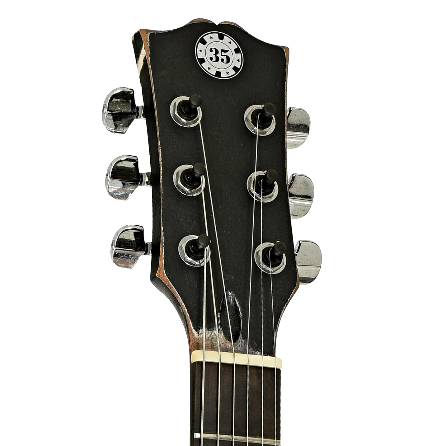 Black 35 Moonburst Jr Electric Guitar (2010s) - Image 8
