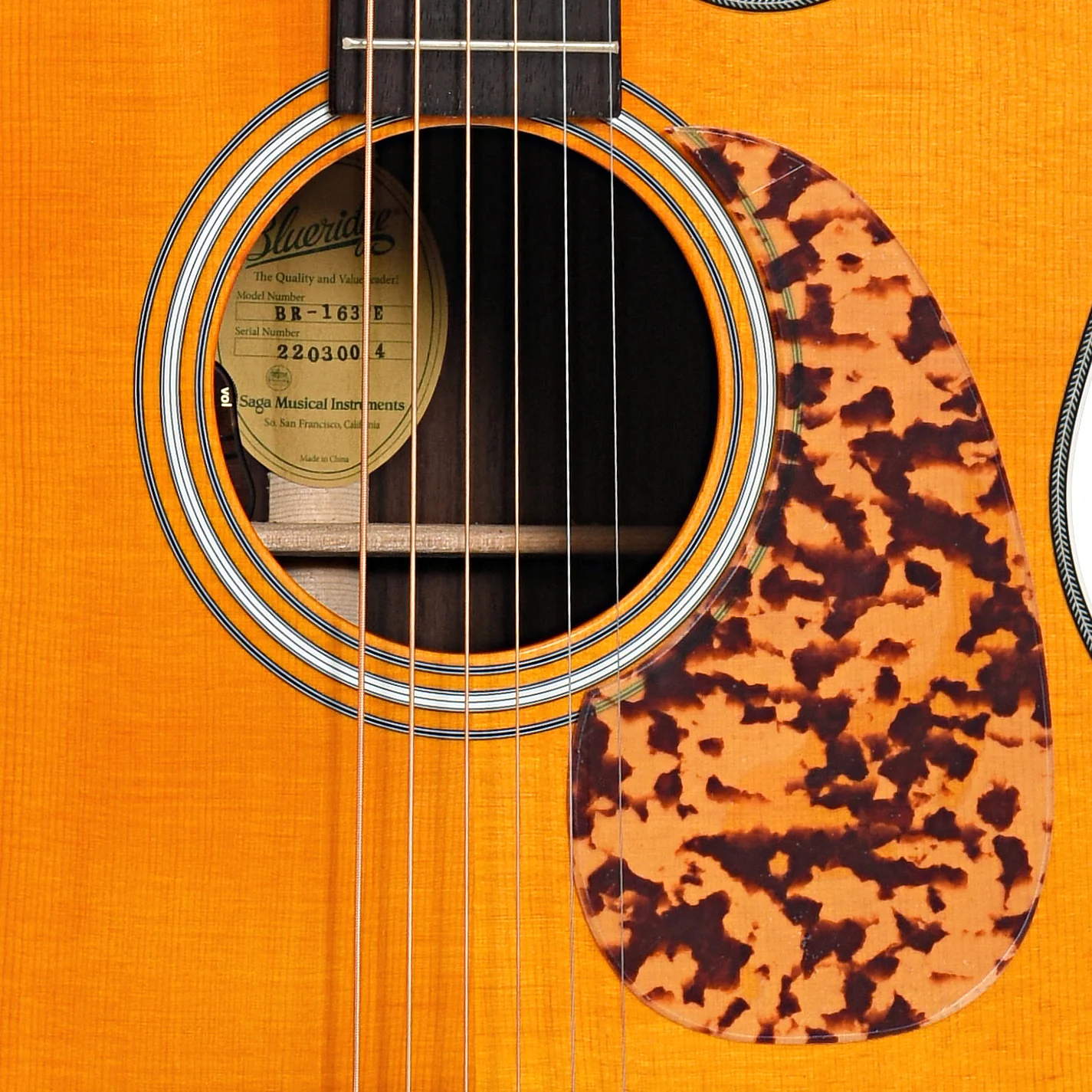 Blueridge Historic Series BR-163CE Acoustic-Electric Guitar & Gigibag - Image 5