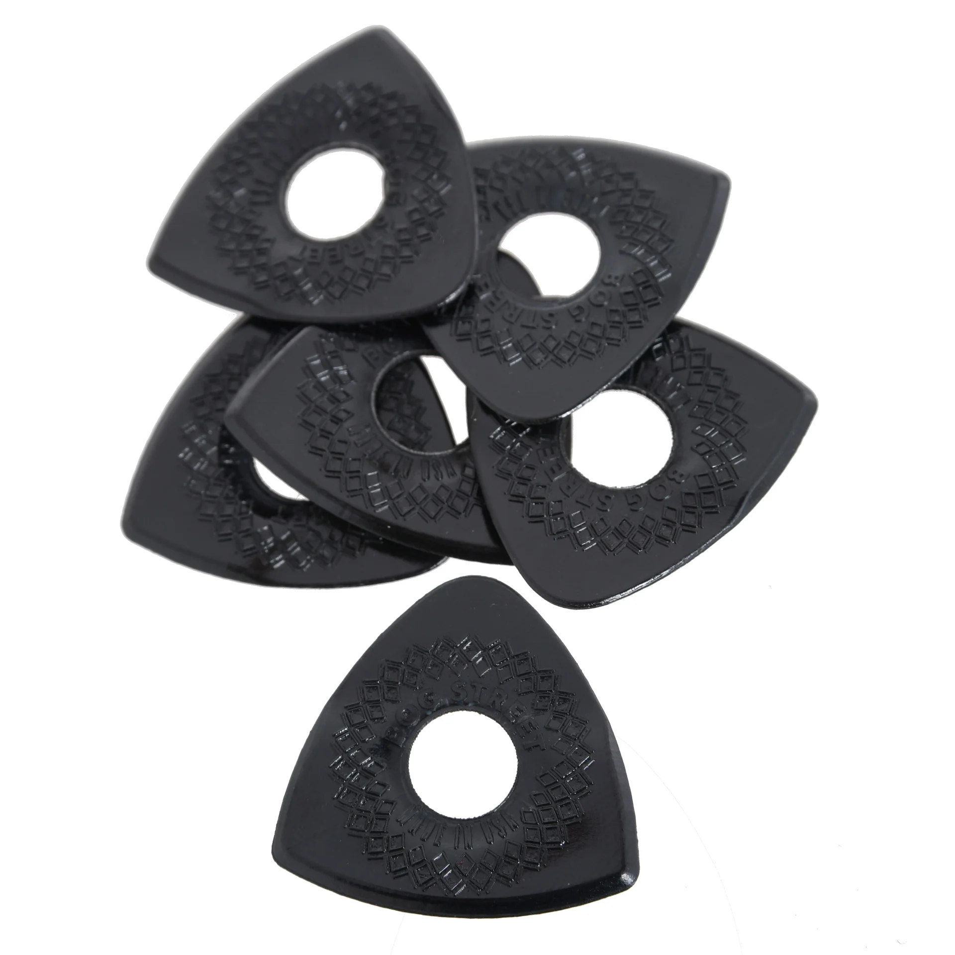 Bog Street Axe Blade Ultem-Tak Medium Triangle Picks, Pack of 6 - Image 3