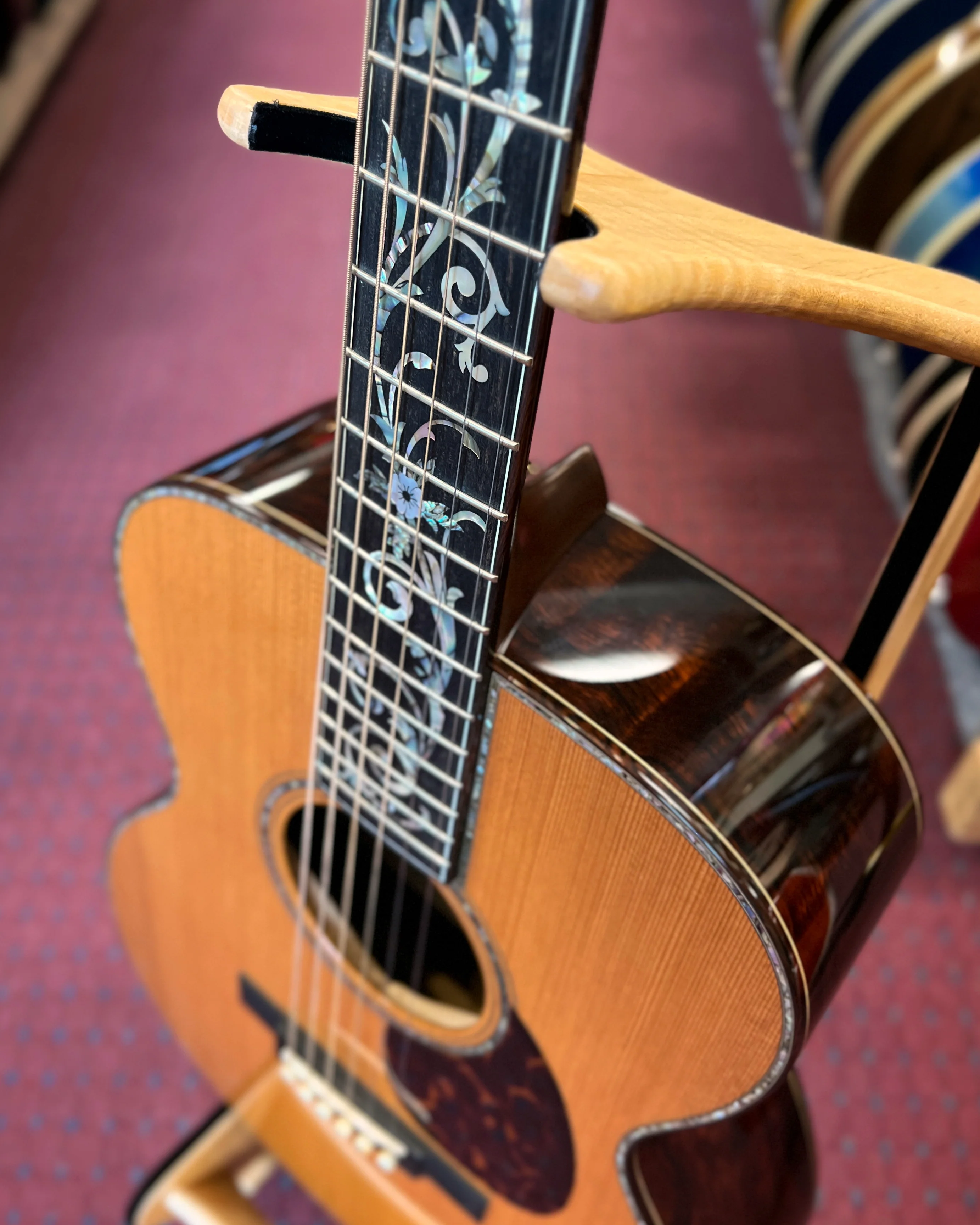 Bourgeois Style 42 Brazilian Custom OM Acoustic Guitar (2015) - Image 15