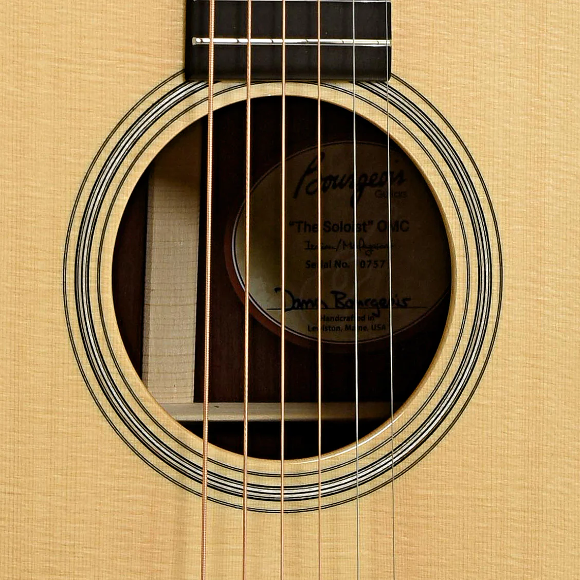 Bourgeois Legacy Series Soloist OM Cutaway Acoustic Guitar - Image 6