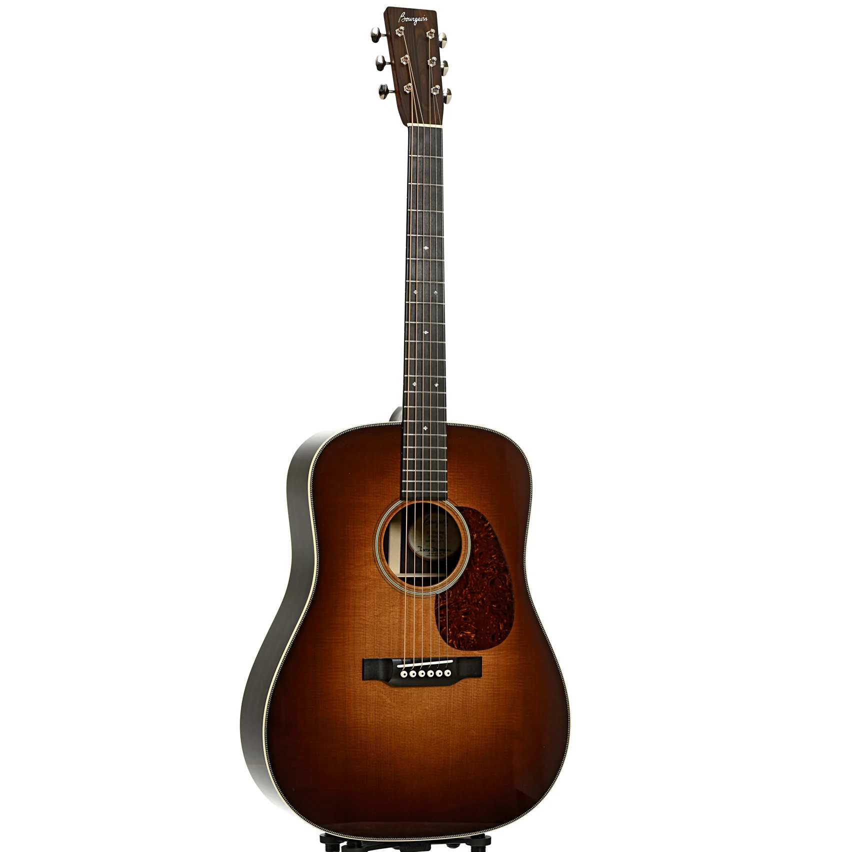 Bourgeois Custom Vintage Dreadnought Acoustic Guitar, Sunburst Top - Image 3