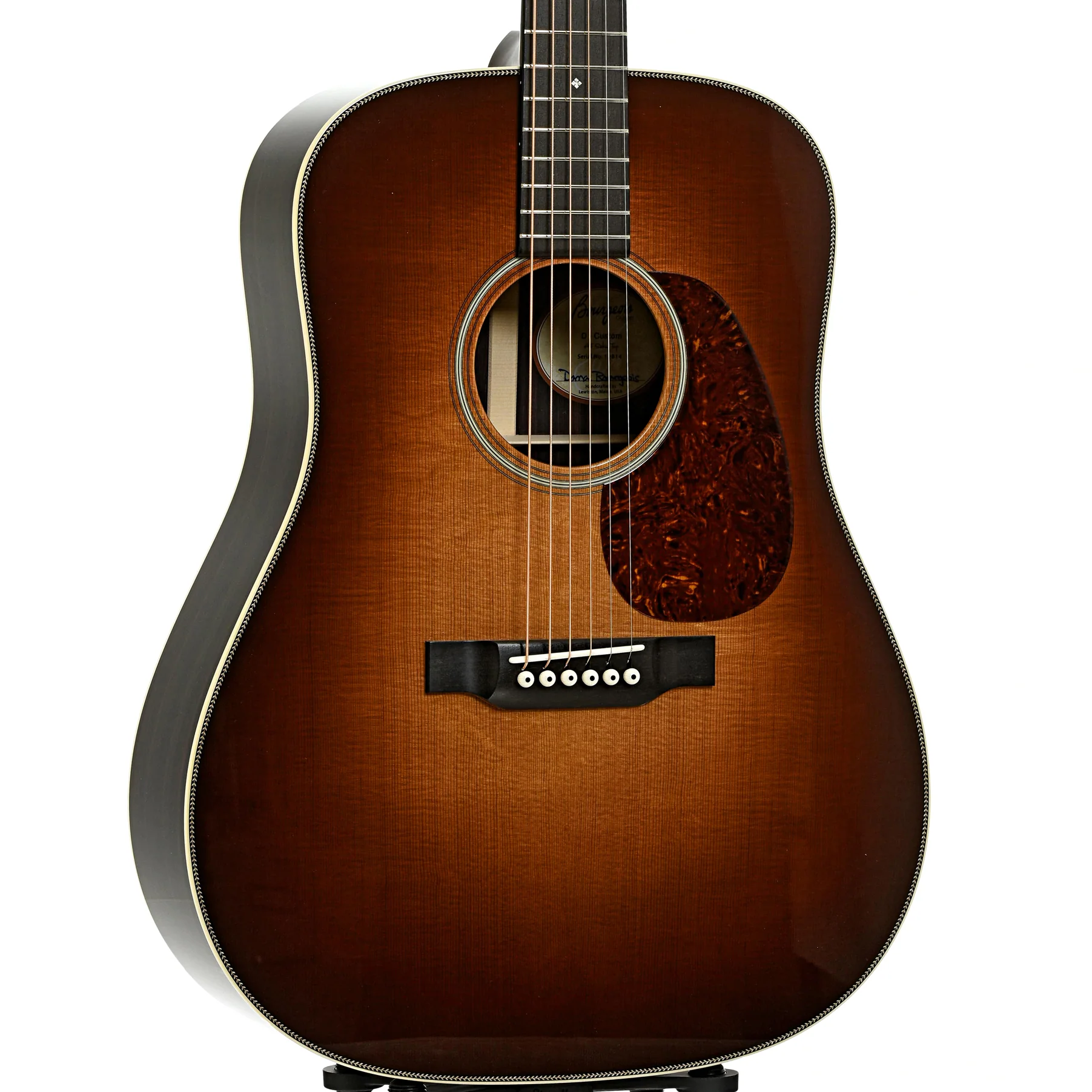 Bourgeois Custom Vintage Dreadnought Acoustic Guitar, Sunburst Top - Image 4