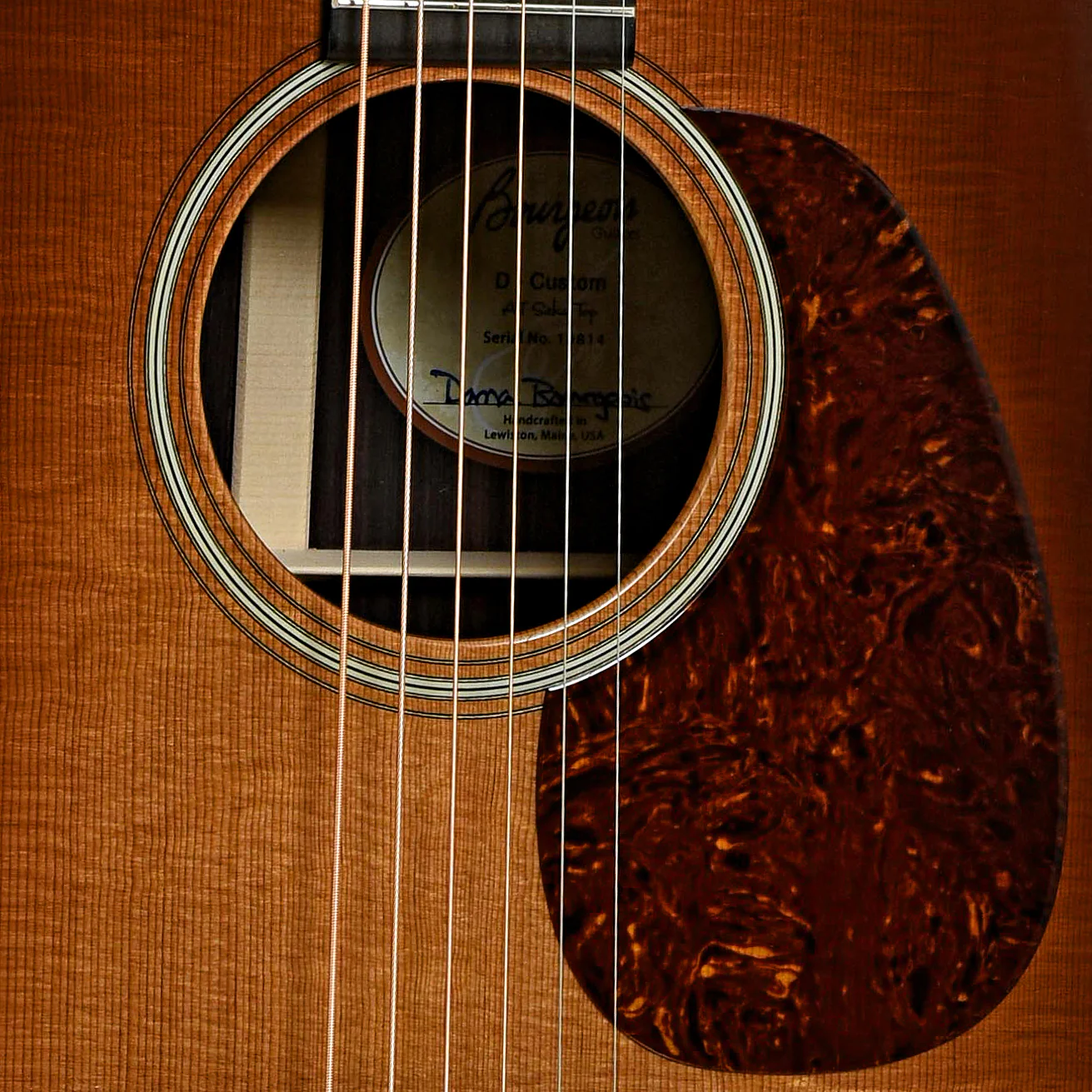 Bourgeois Custom Vintage Dreadnought Acoustic Guitar, Sunburst Top - Image 6
