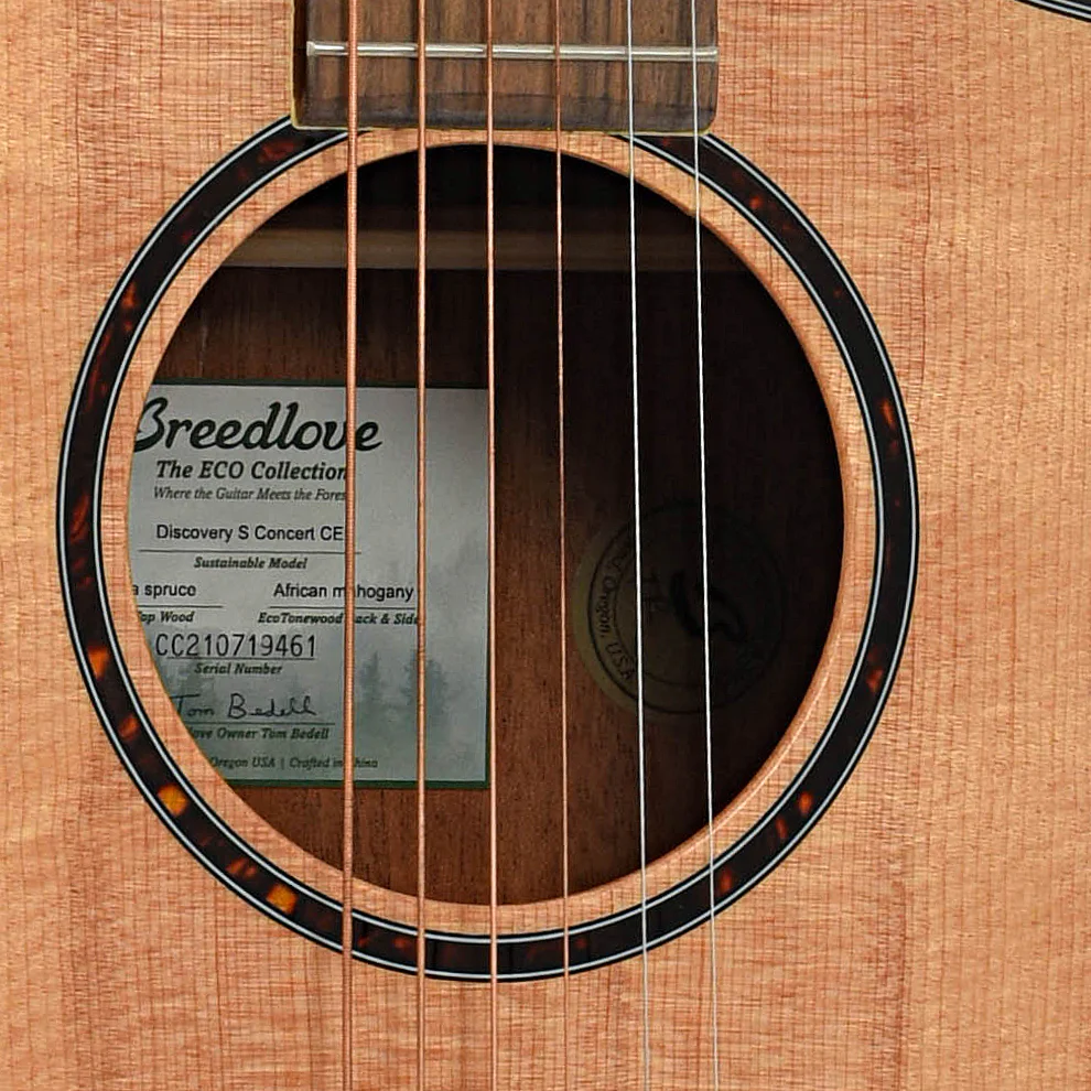 Breedlove Discovery S Concert CE Acoustic-Electric Guitar (2021) - Image 6