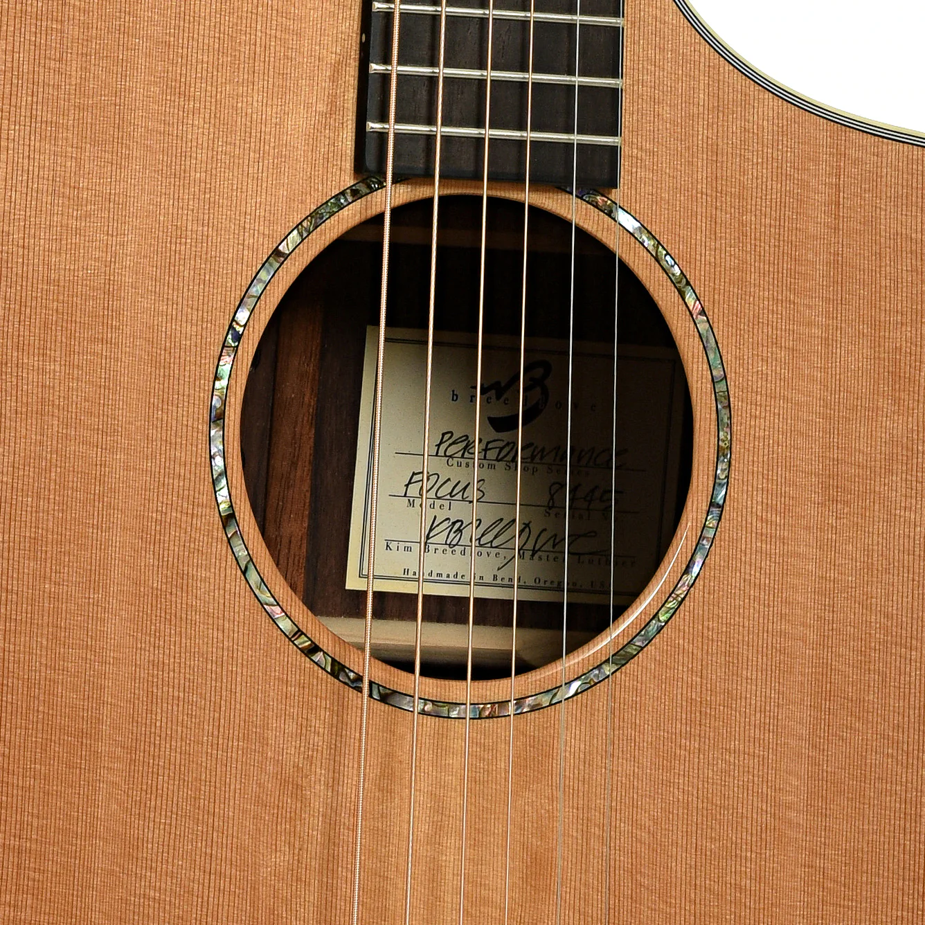 Breedlove Focus Acoustic Guitar (2005) - Image 6